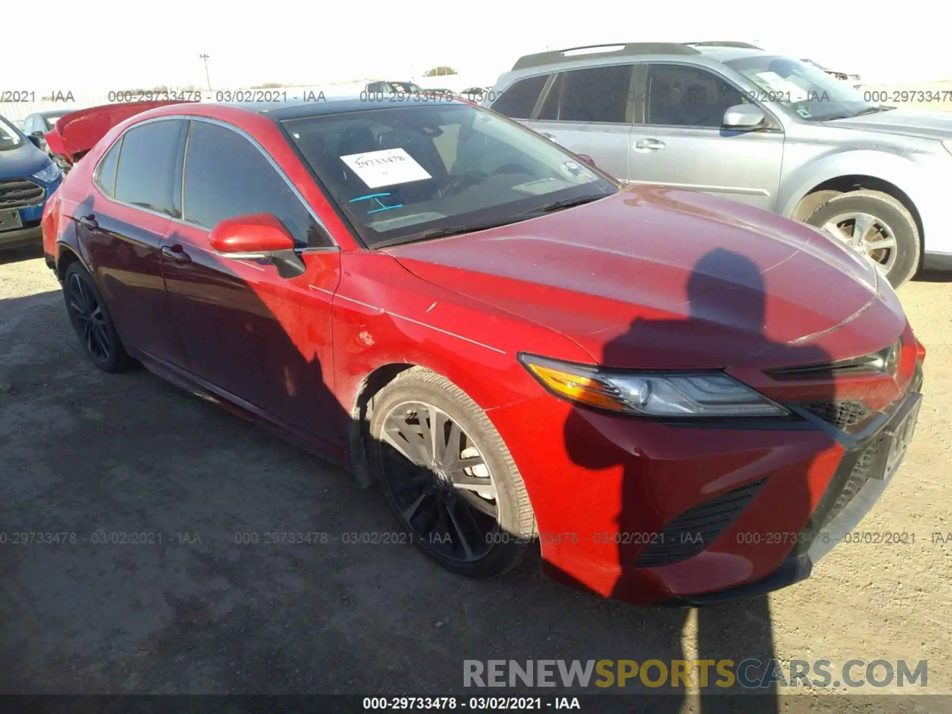 1 Photograph of a damaged car 4T1BZ1HK0KU023263 TOYOTA CAMRY 2019