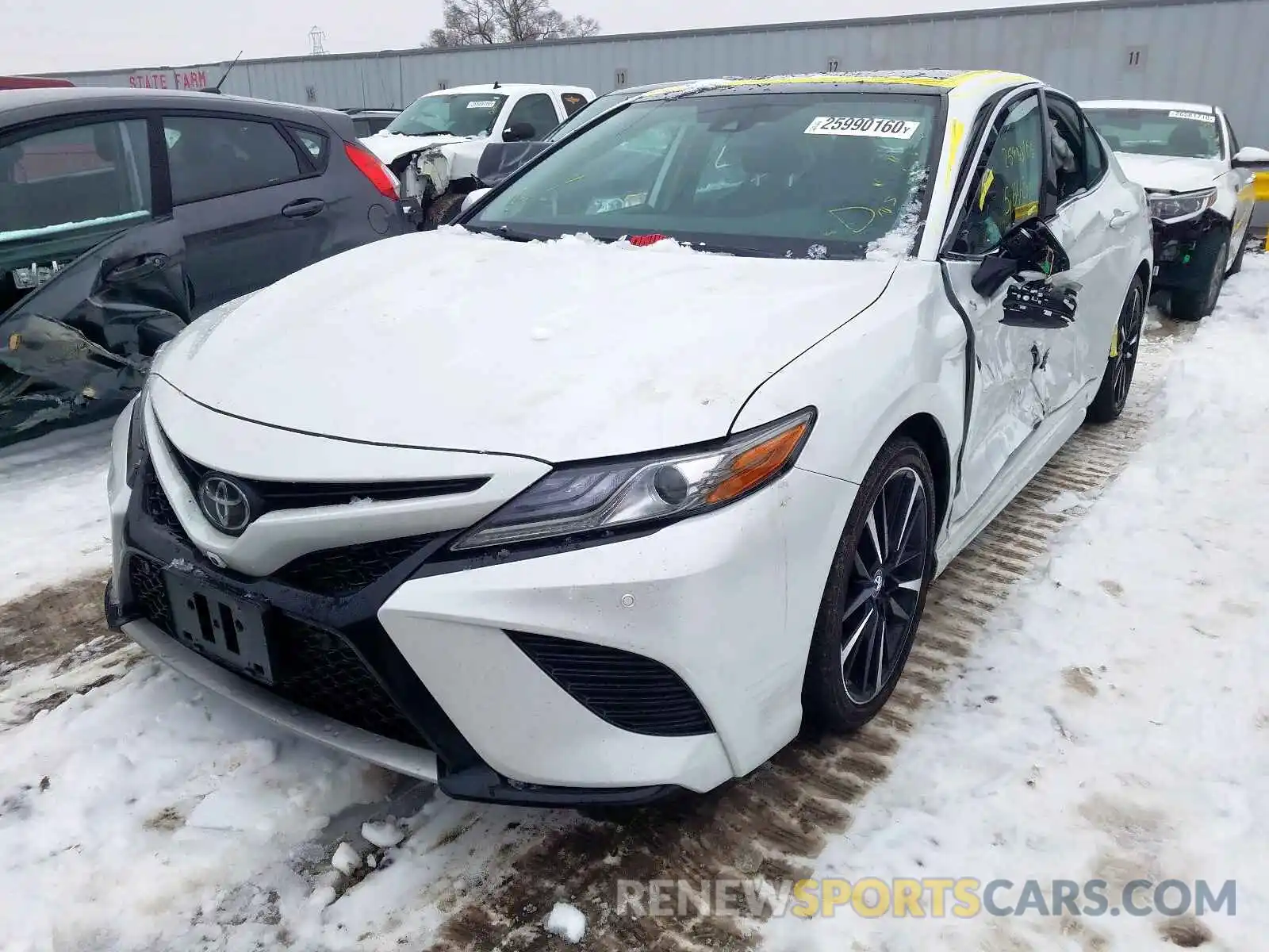 2 Photograph of a damaged car 4T1BZ1HK1KU026446 TOYOTA CAMRY 2019