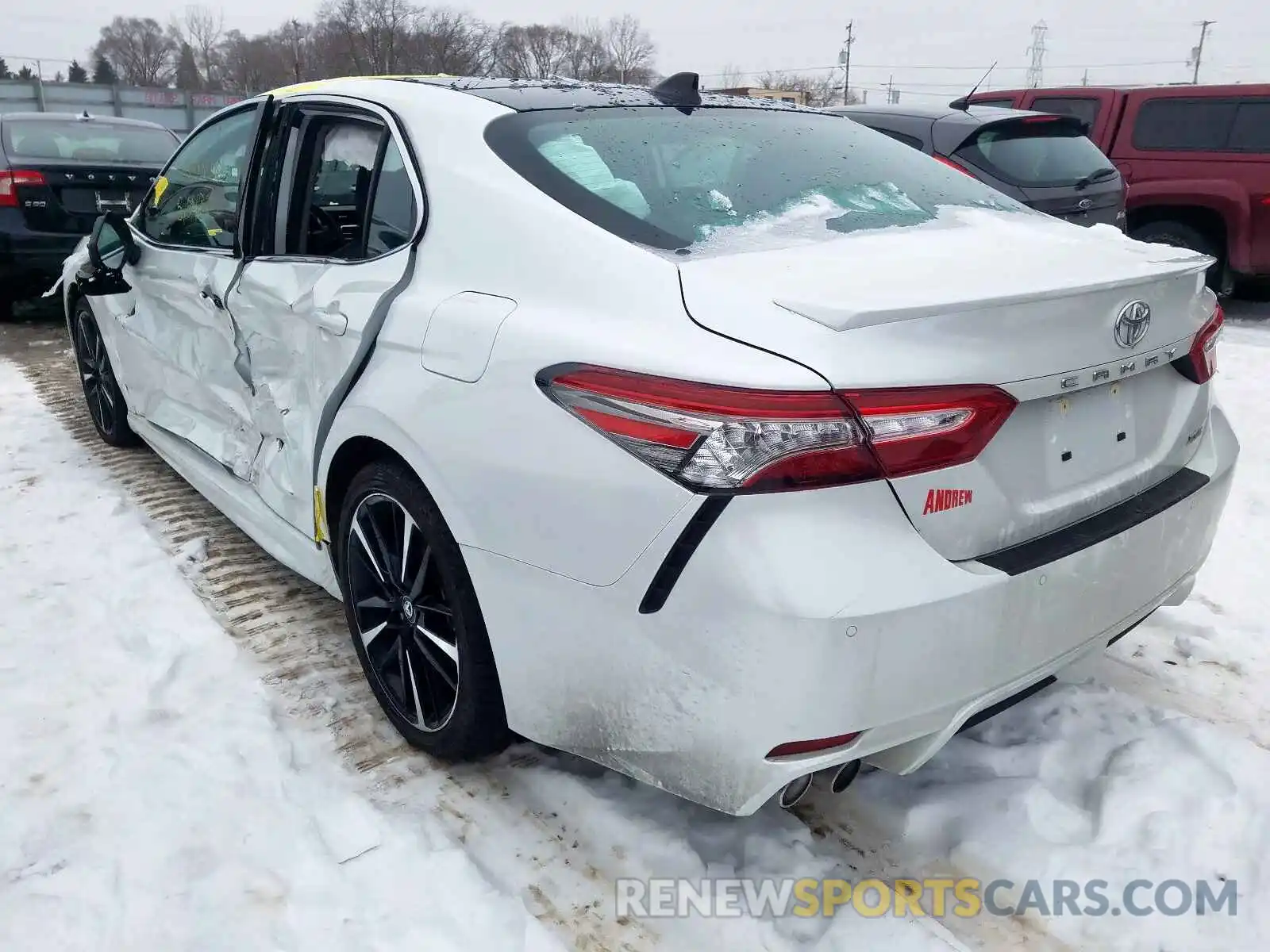 3 Photograph of a damaged car 4T1BZ1HK1KU026446 TOYOTA CAMRY 2019