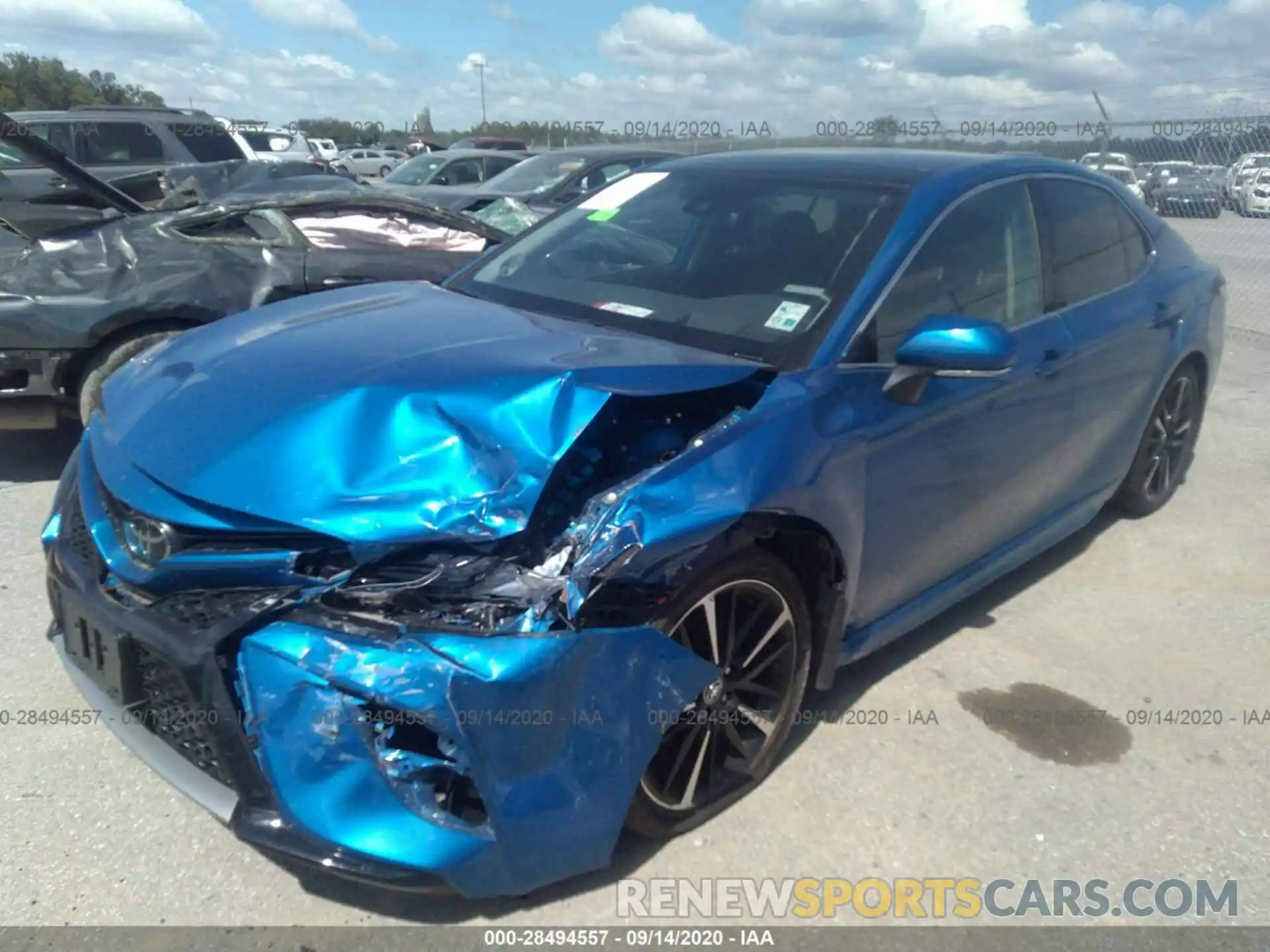 2 Photograph of a damaged car 4T1BZ1HK1KU027130 TOYOTA CAMRY 2019