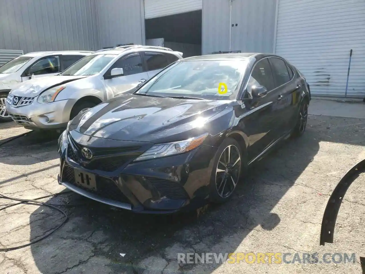 2 Photograph of a damaged car 4T1BZ1HK1KU027340 TOYOTA CAMRY 2019