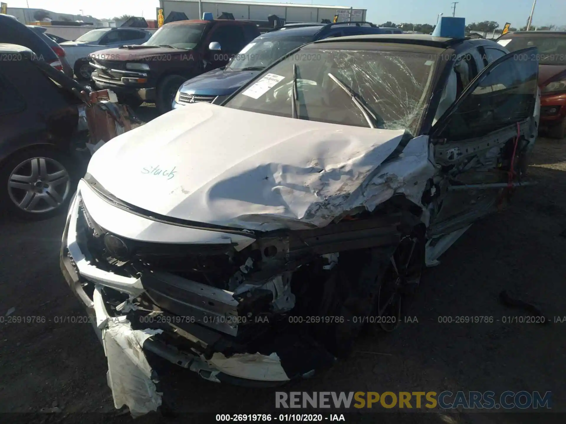 2 Photograph of a damaged car 4T1BZ1HK1KU029525 TOYOTA CAMRY 2019