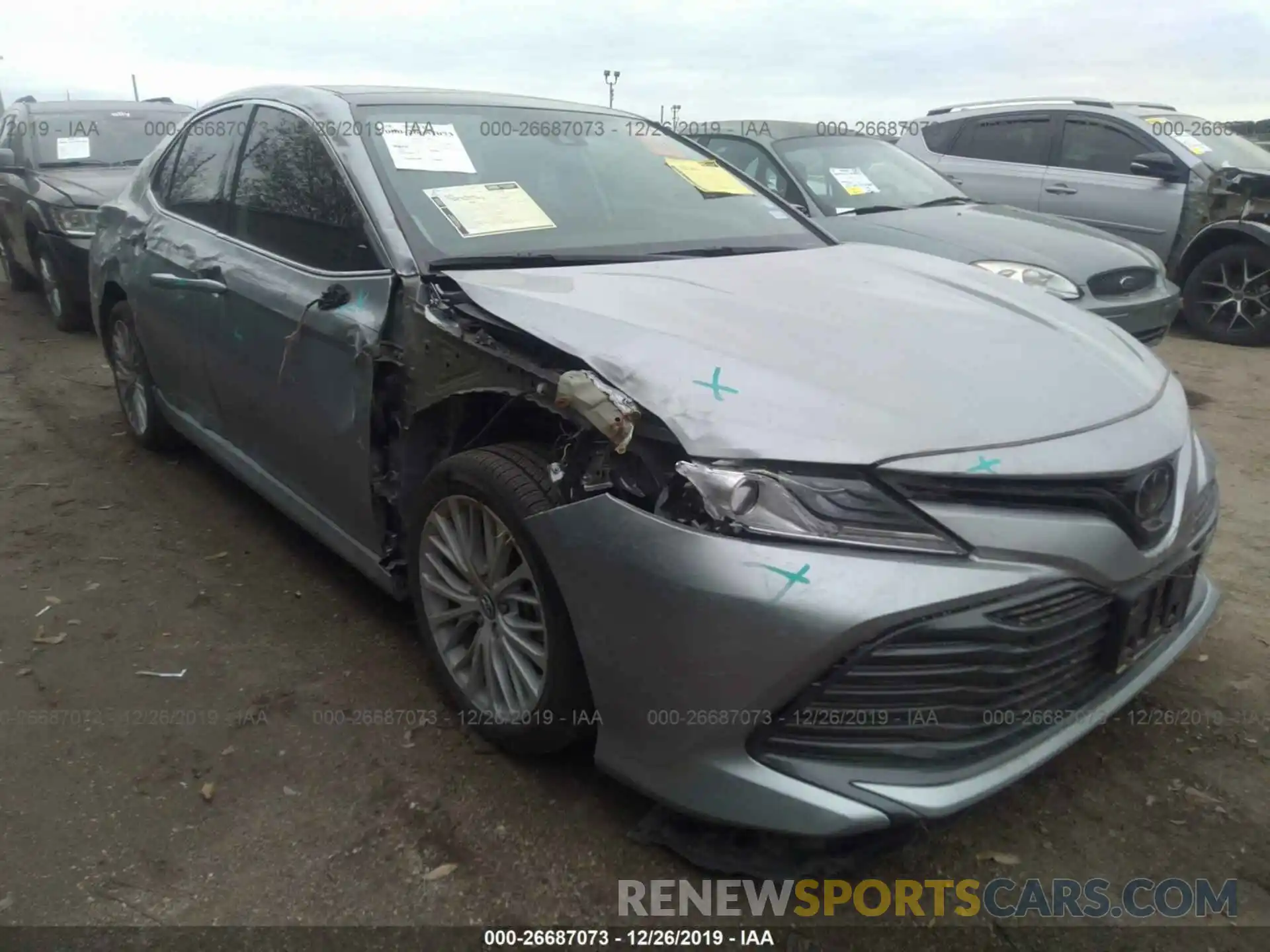 1 Photograph of a damaged car 4T1BZ1HK1KU507538 TOYOTA CAMRY 2019