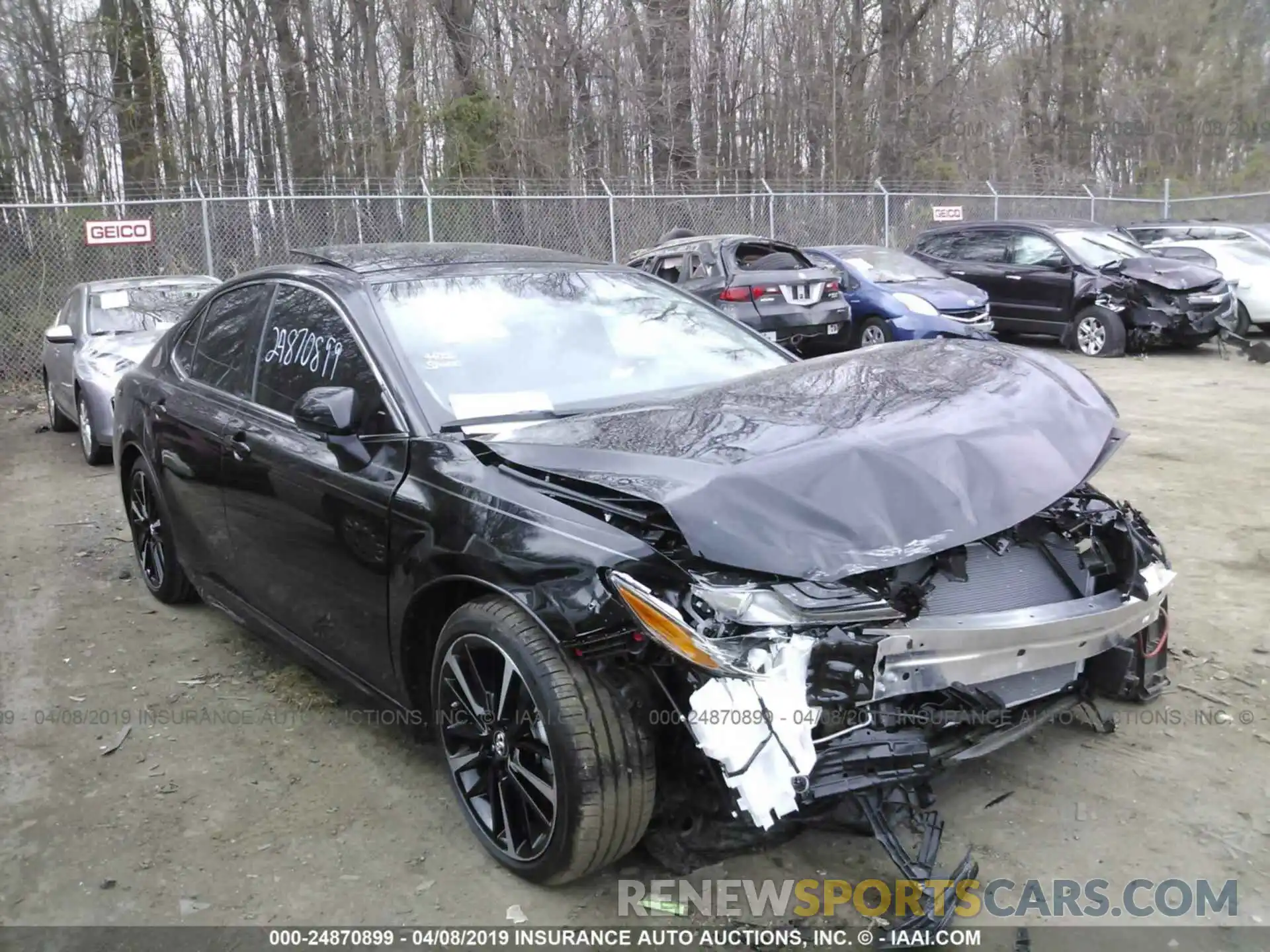 1 Photograph of a damaged car 4T1BZ1HK1KU508981 TOYOTA CAMRY 2019