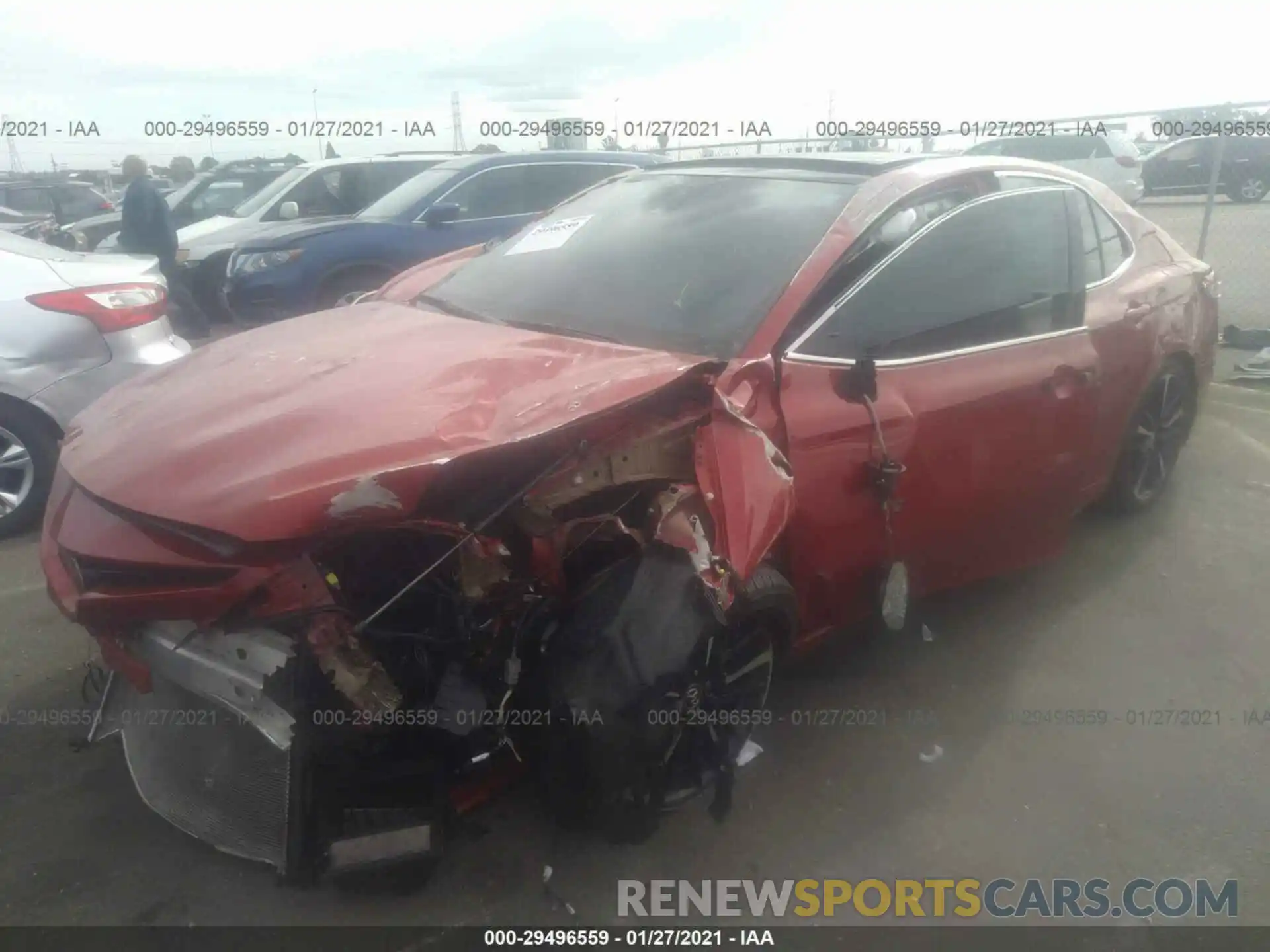 2 Photograph of a damaged car 4T1BZ1HK2KU023474 TOYOTA CAMRY 2019