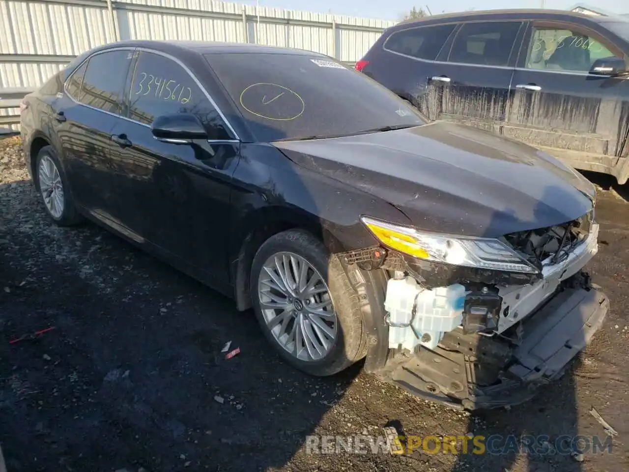 1 Photograph of a damaged car 4T1BZ1HK2KU023619 TOYOTA CAMRY 2019