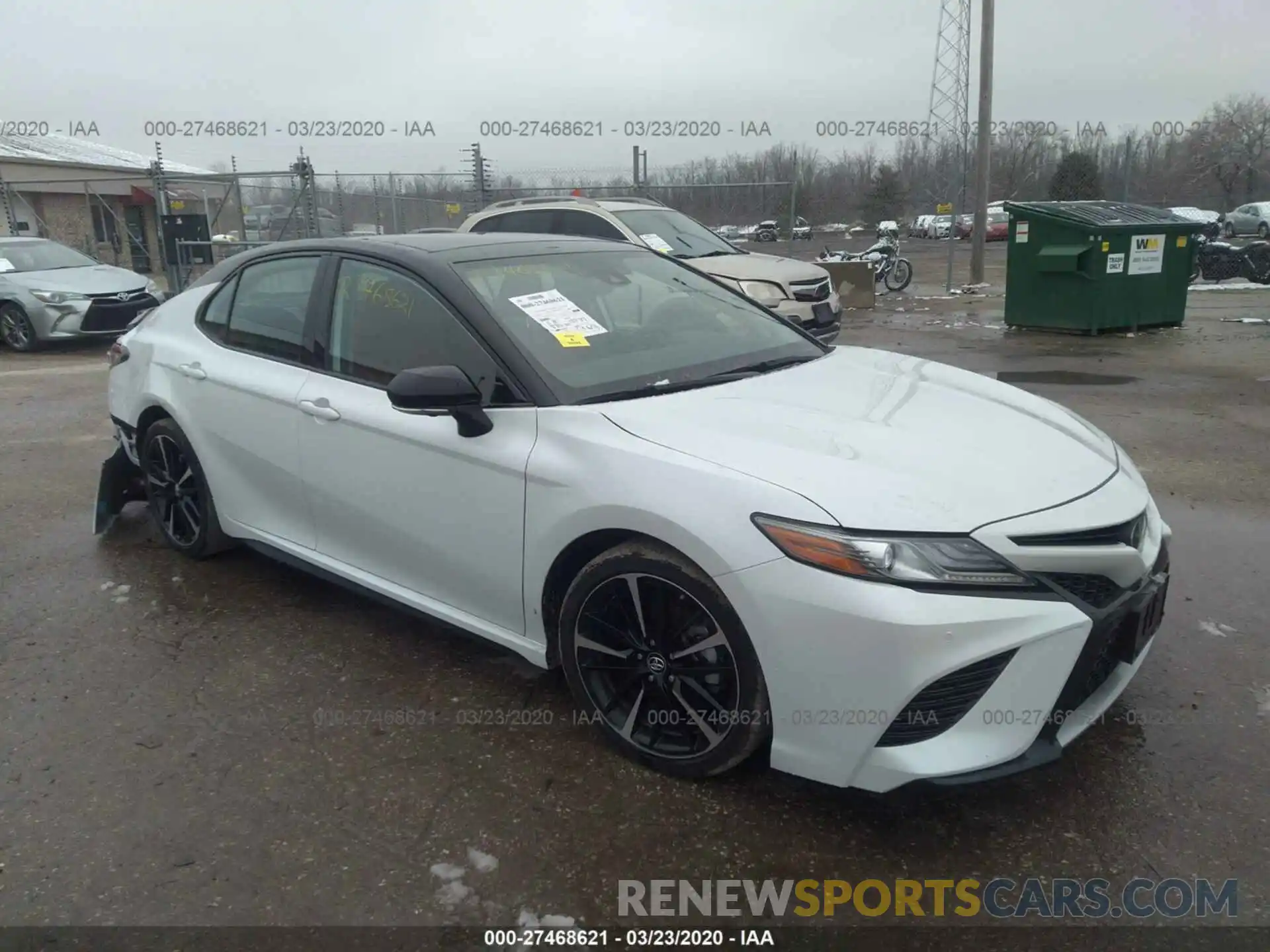 1 Photograph of a damaged car 4T1BZ1HK2KU029209 TOYOTA CAMRY 2019