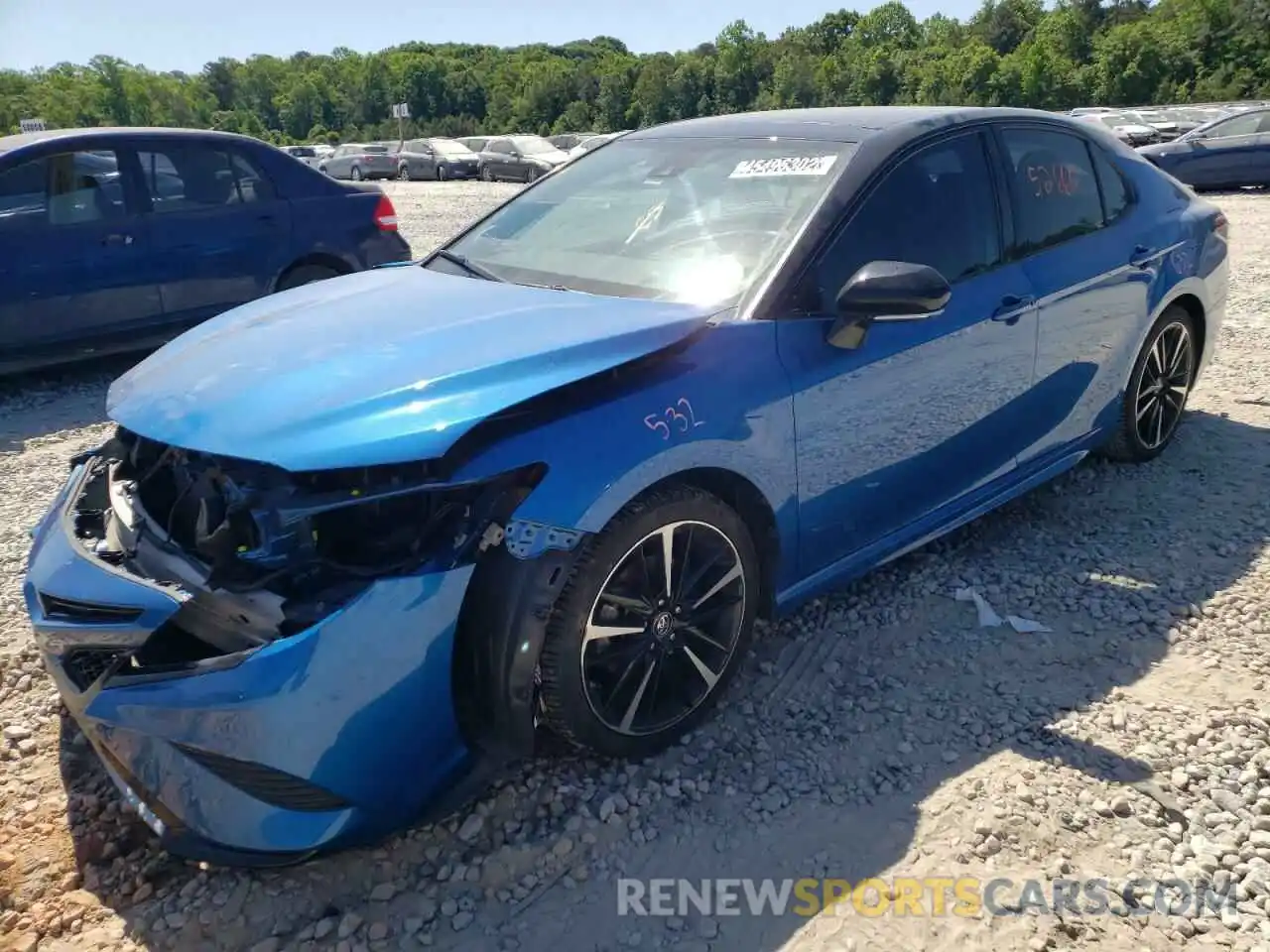 2 Photograph of a damaged car 4T1BZ1HK3KU026514 TOYOTA CAMRY 2019