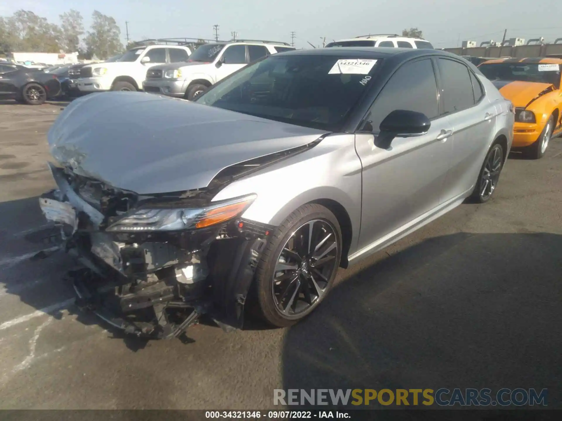 2 Photograph of a damaged car 4T1BZ1HK3KU027677 TOYOTA CAMRY 2019