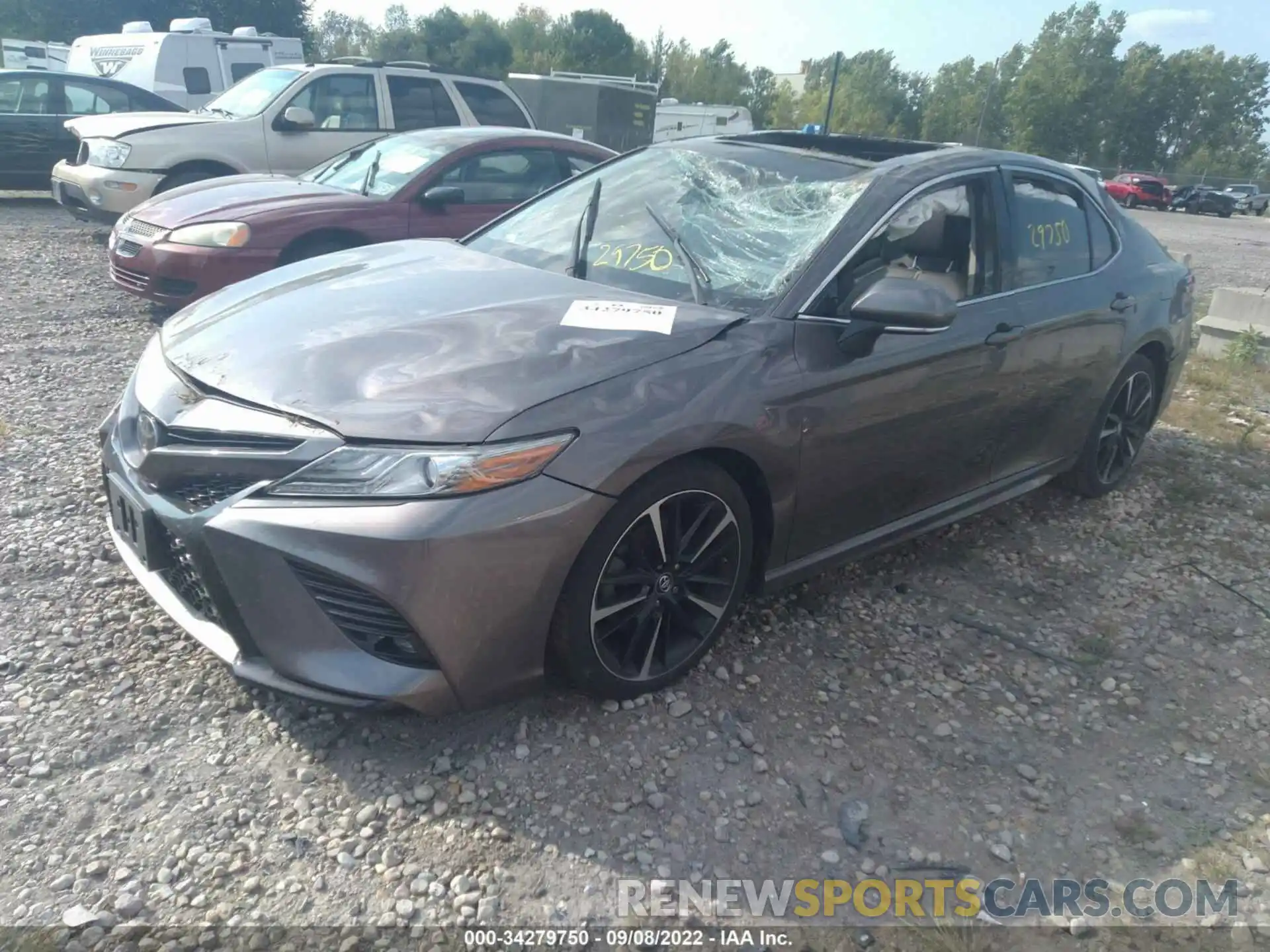 2 Photograph of a damaged car 4T1BZ1HK3KU509047 TOYOTA CAMRY 2019