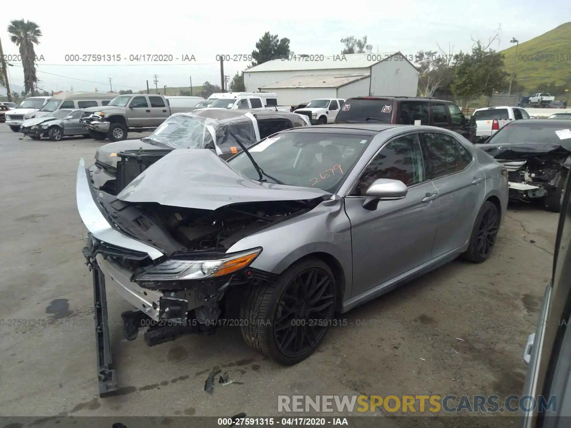 2 Photograph of a damaged car 4T1BZ1HK4KU022679 TOYOTA CAMRY 2019