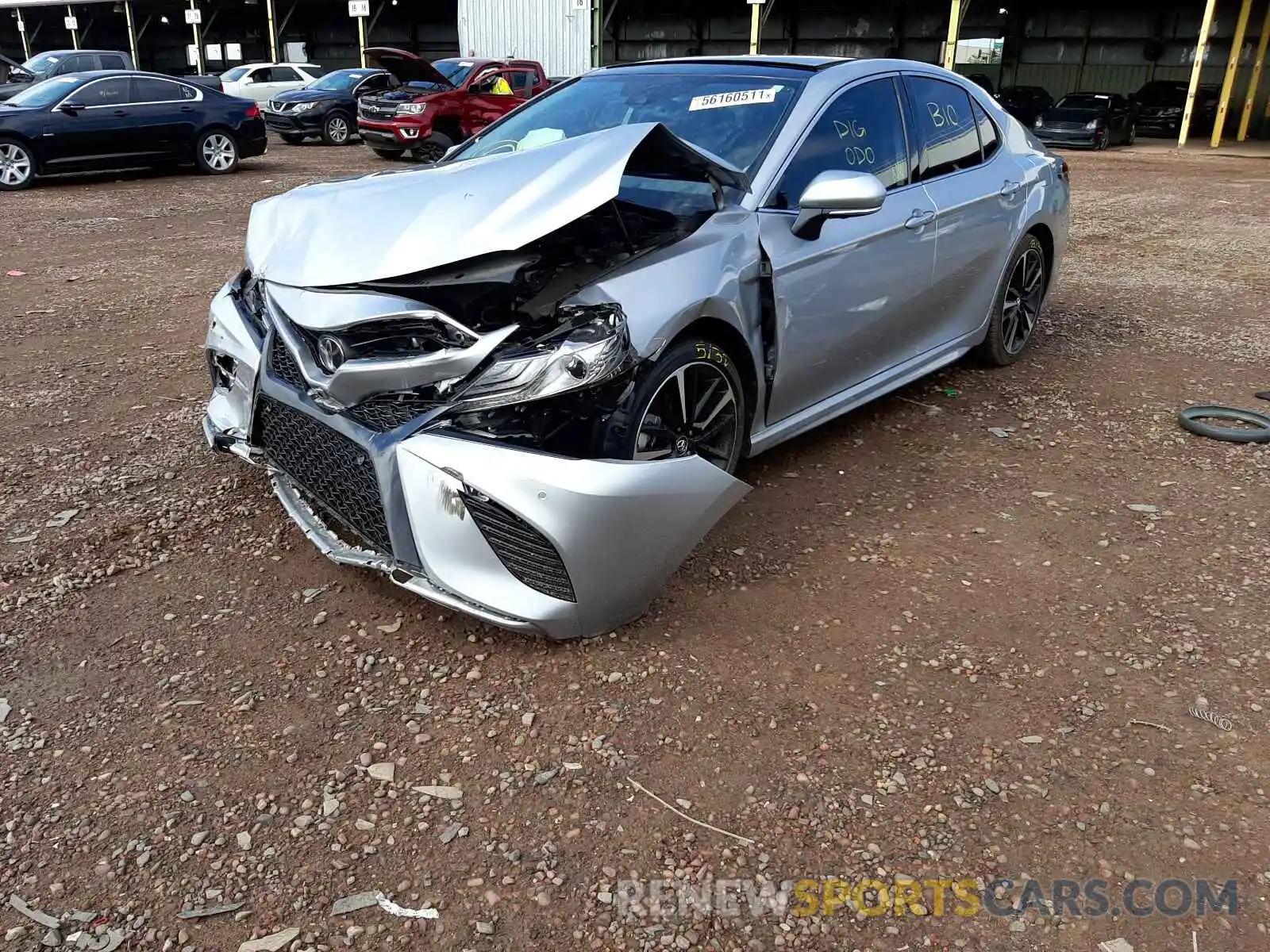 2 Photograph of a damaged car 4T1BZ1HK4KU031611 TOYOTA CAMRY 2019