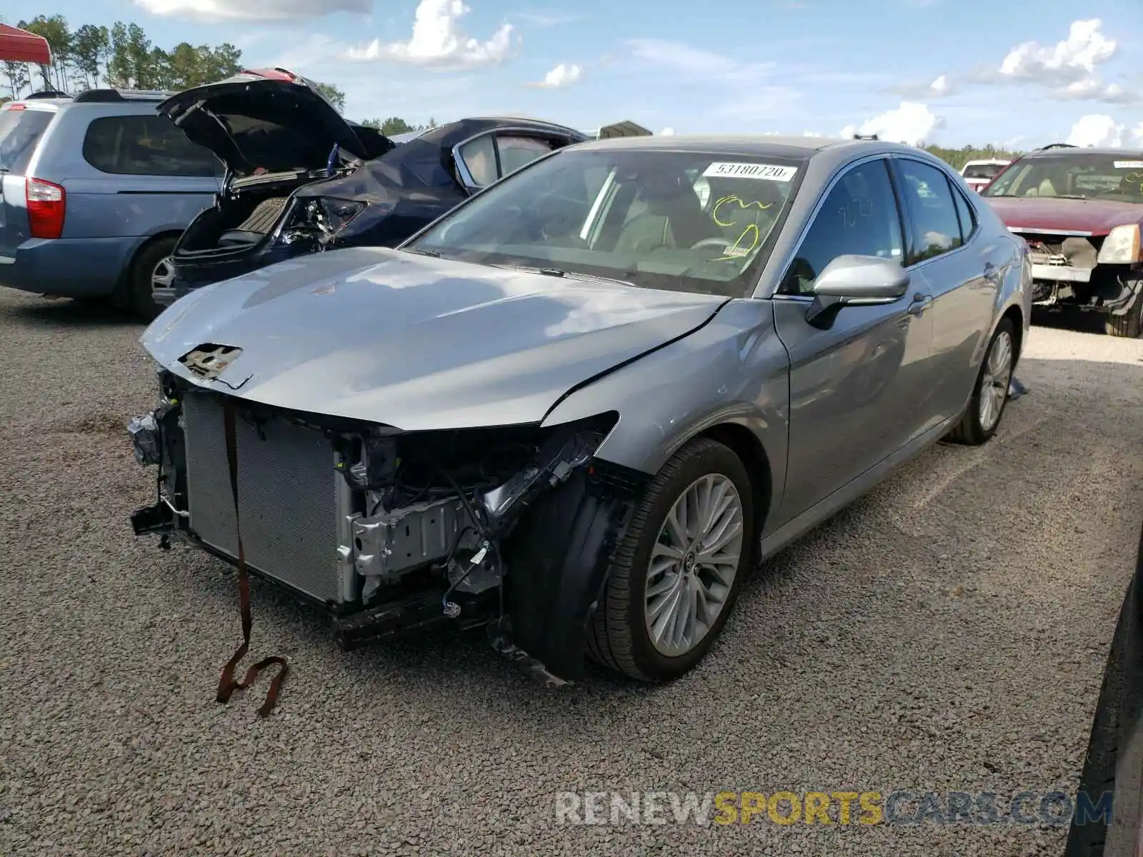 2 Photograph of a damaged car 4T1BZ1HK4KU507386 TOYOTA CAMRY 2019