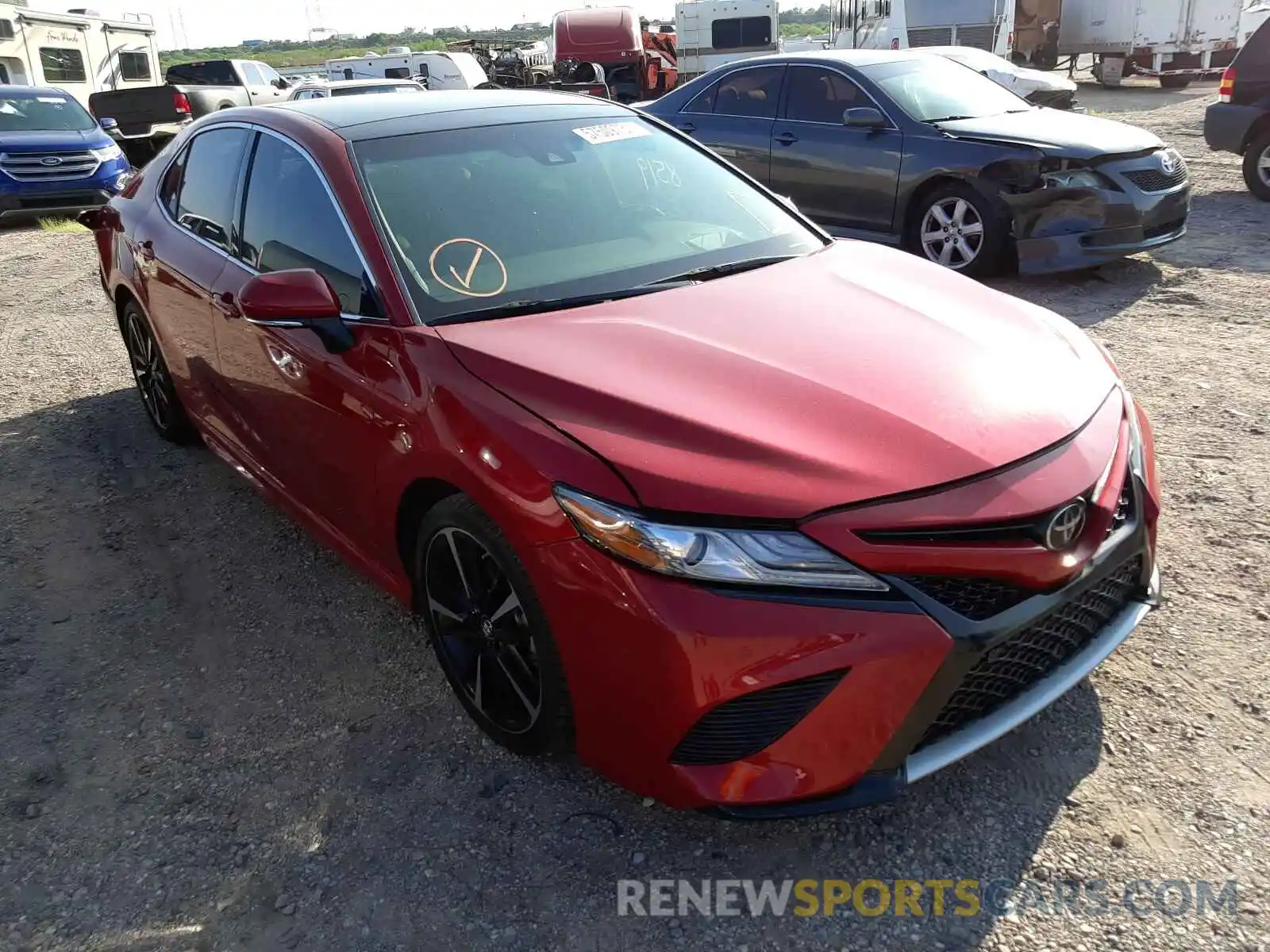 1 Photograph of a damaged car 4T1BZ1HK5KU023405 TOYOTA CAMRY 2019