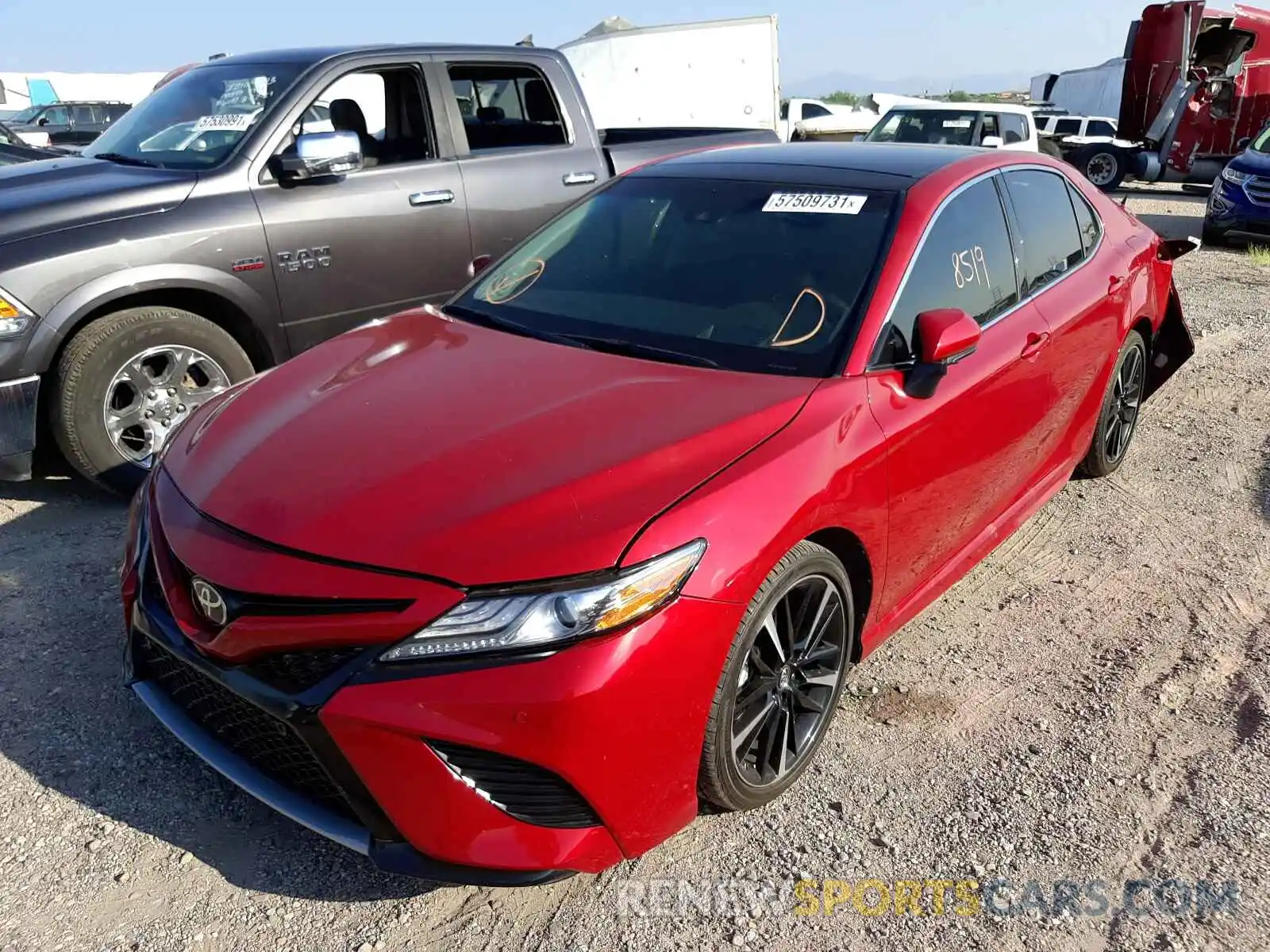 2 Photograph of a damaged car 4T1BZ1HK5KU023405 TOYOTA CAMRY 2019