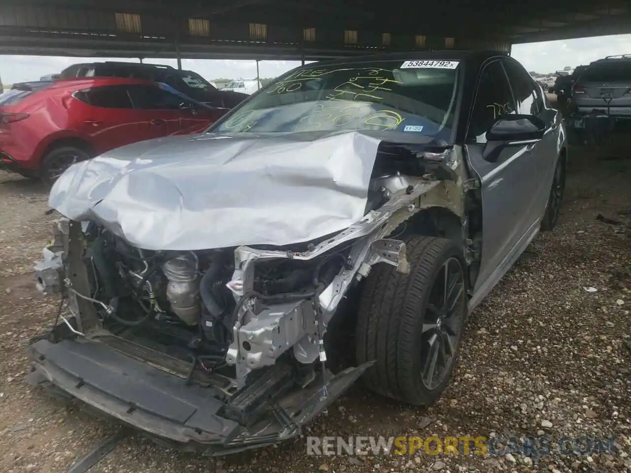 2 Photograph of a damaged car 4T1BZ1HK6KU021744 TOYOTA CAMRY 2019