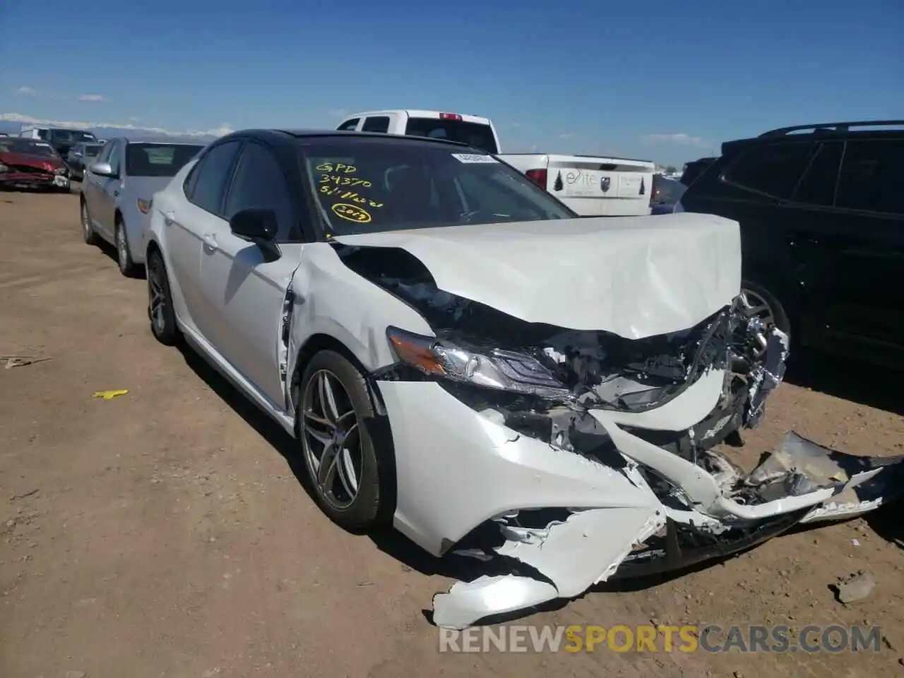 1 Photograph of a damaged car 4T1BZ1HK6KU022165 TOYOTA CAMRY 2019