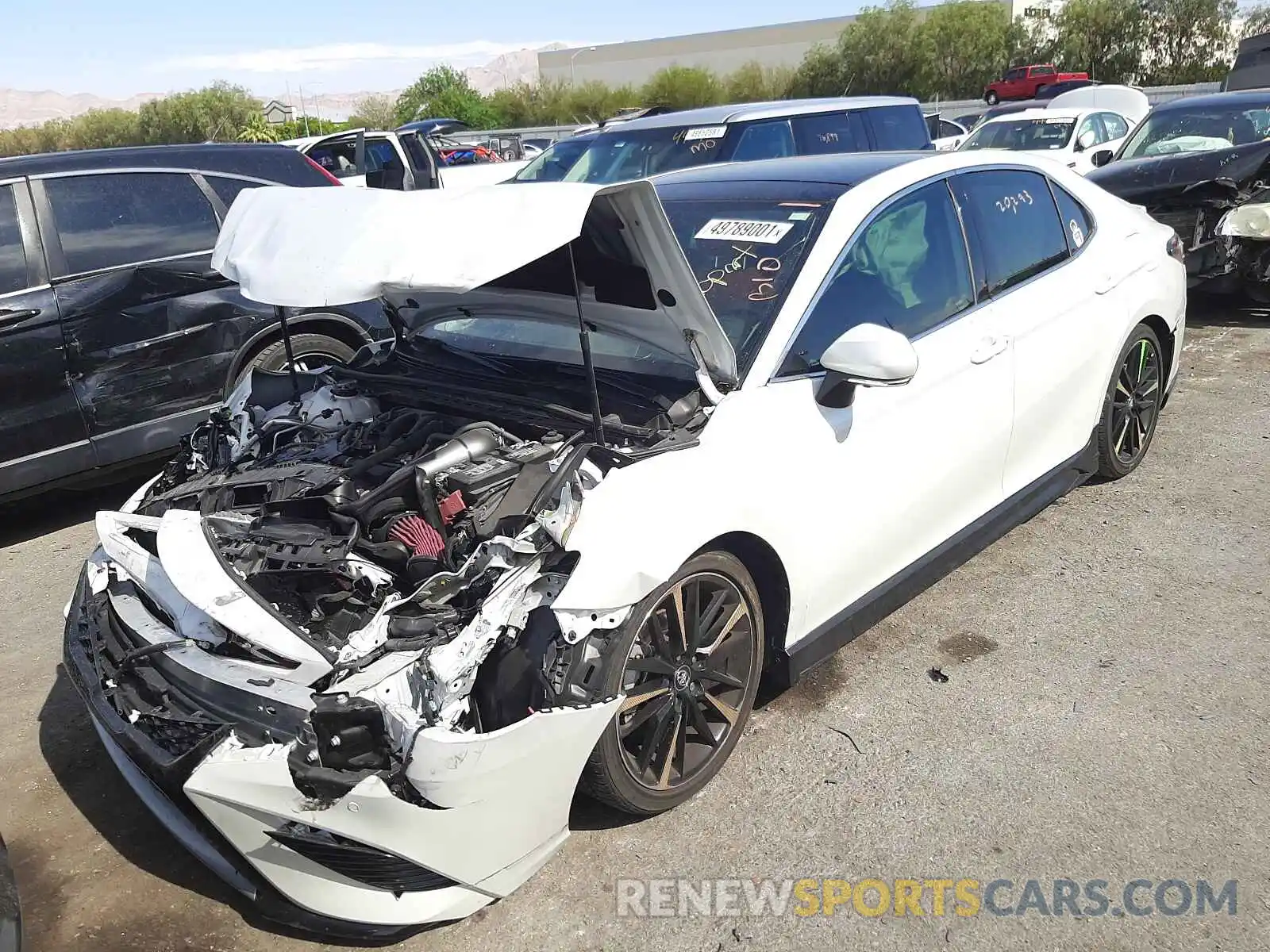 2 Photograph of a damaged car 4T1BZ1HK6KU032274 TOYOTA CAMRY 2019