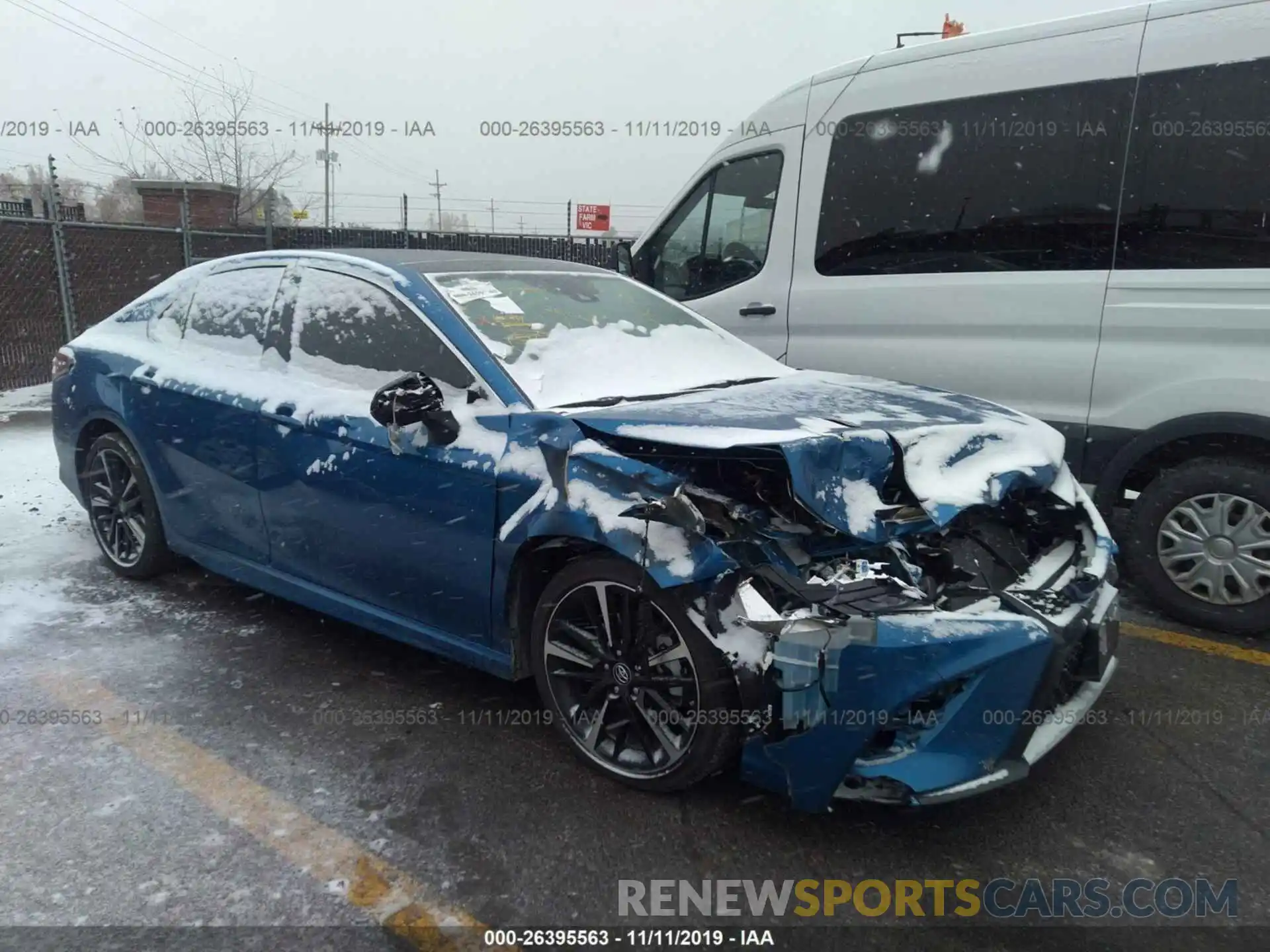 1 Photograph of a damaged car 4T1BZ1HK7KU023616 TOYOTA CAMRY 2019