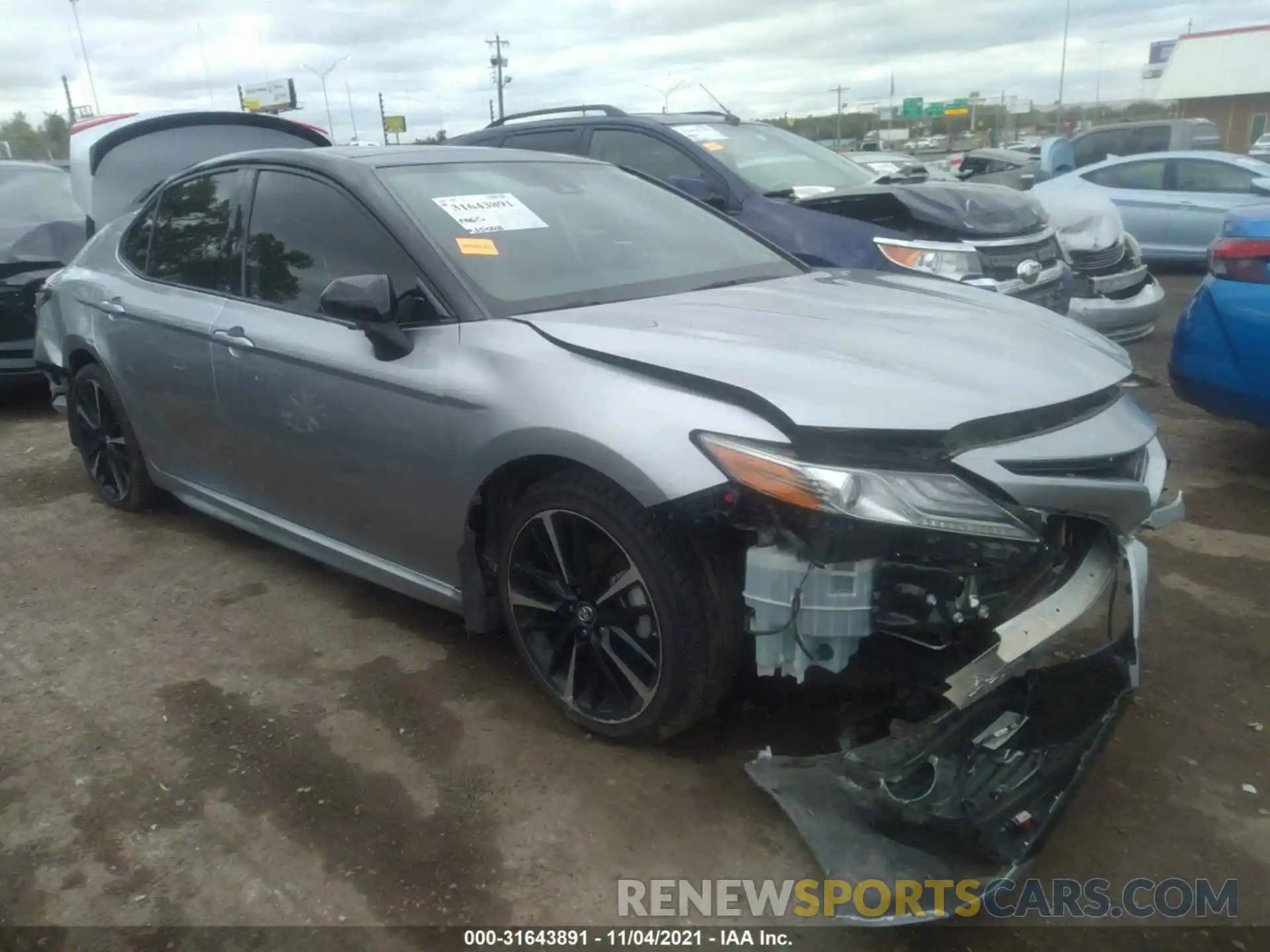 1 Photograph of a damaged car 4T1BZ1HK7KU024037 TOYOTA CAMRY 2019