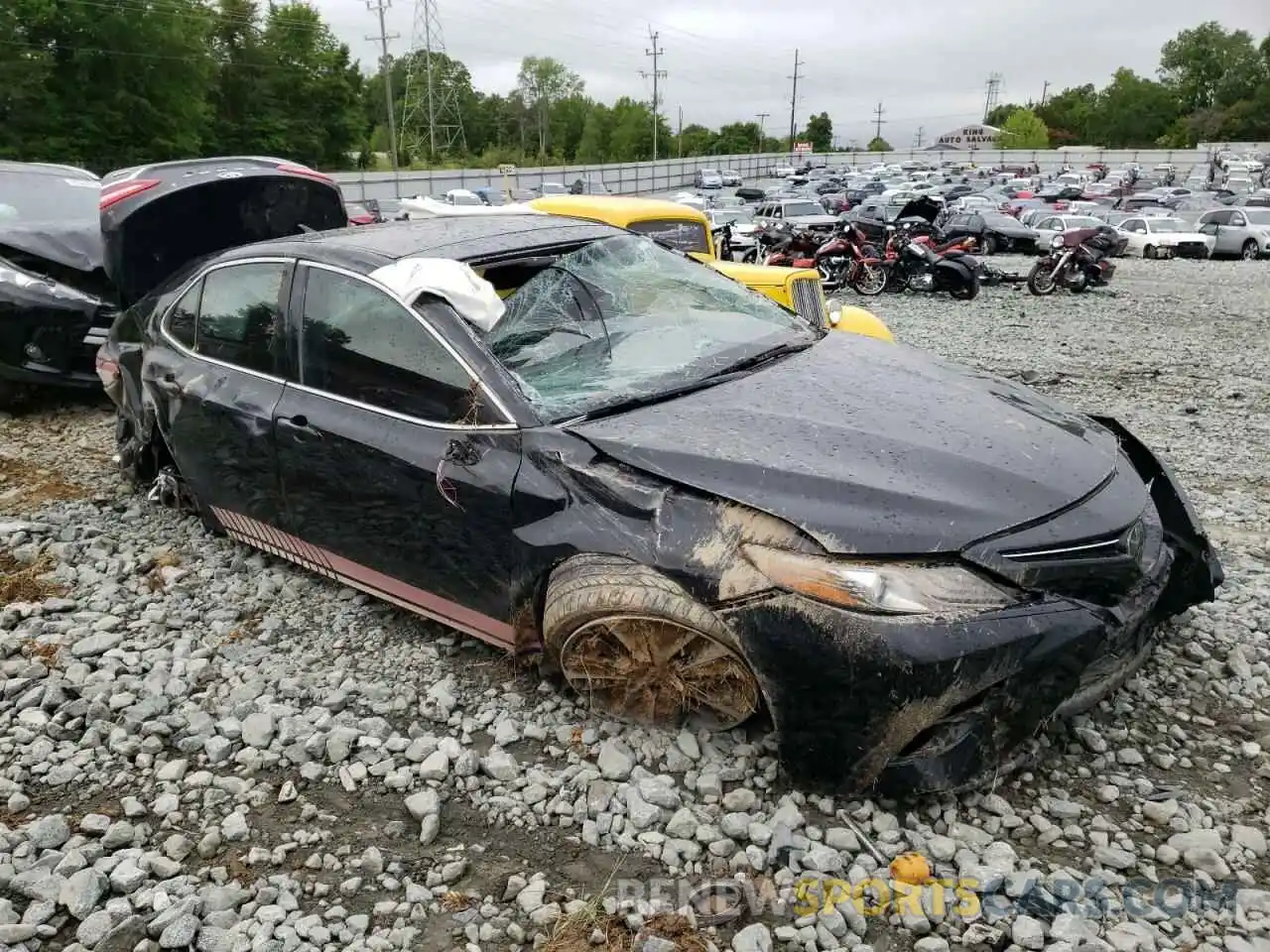 1 Photograph of a damaged car 4T1BZ1HK7KU027942 TOYOTA CAMRY 2019