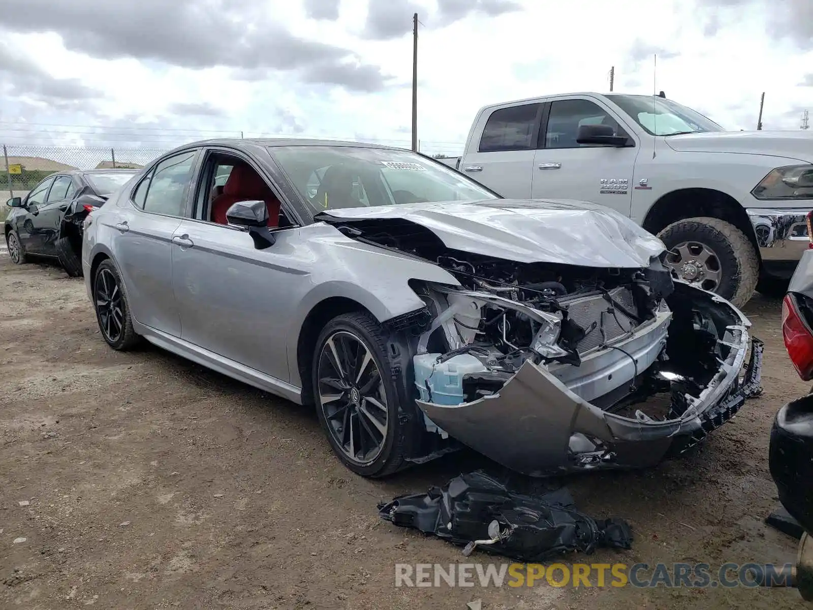 1 Photograph of a damaged car 4T1BZ1HK7KU028055 TOYOTA CAMRY 2019