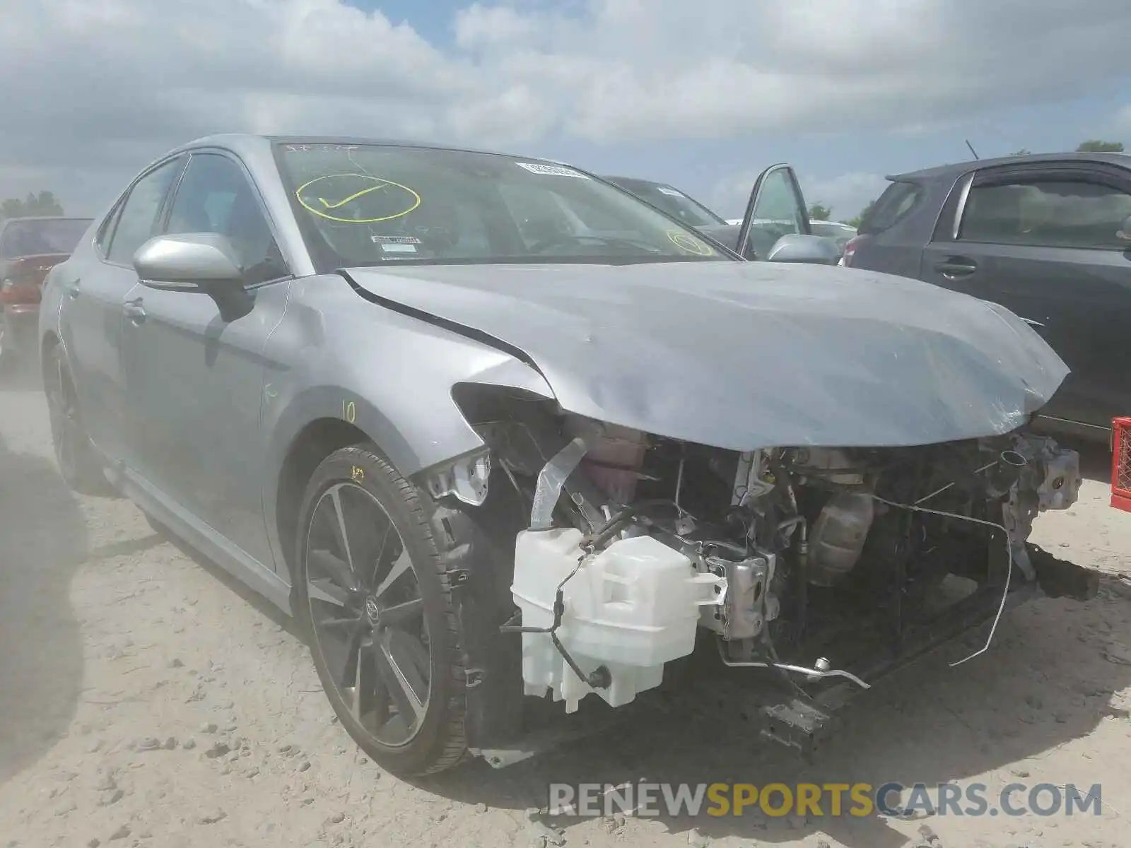 1 Photograph of a damaged car 4T1BZ1HK7KU030856 TOYOTA CAMRY 2019