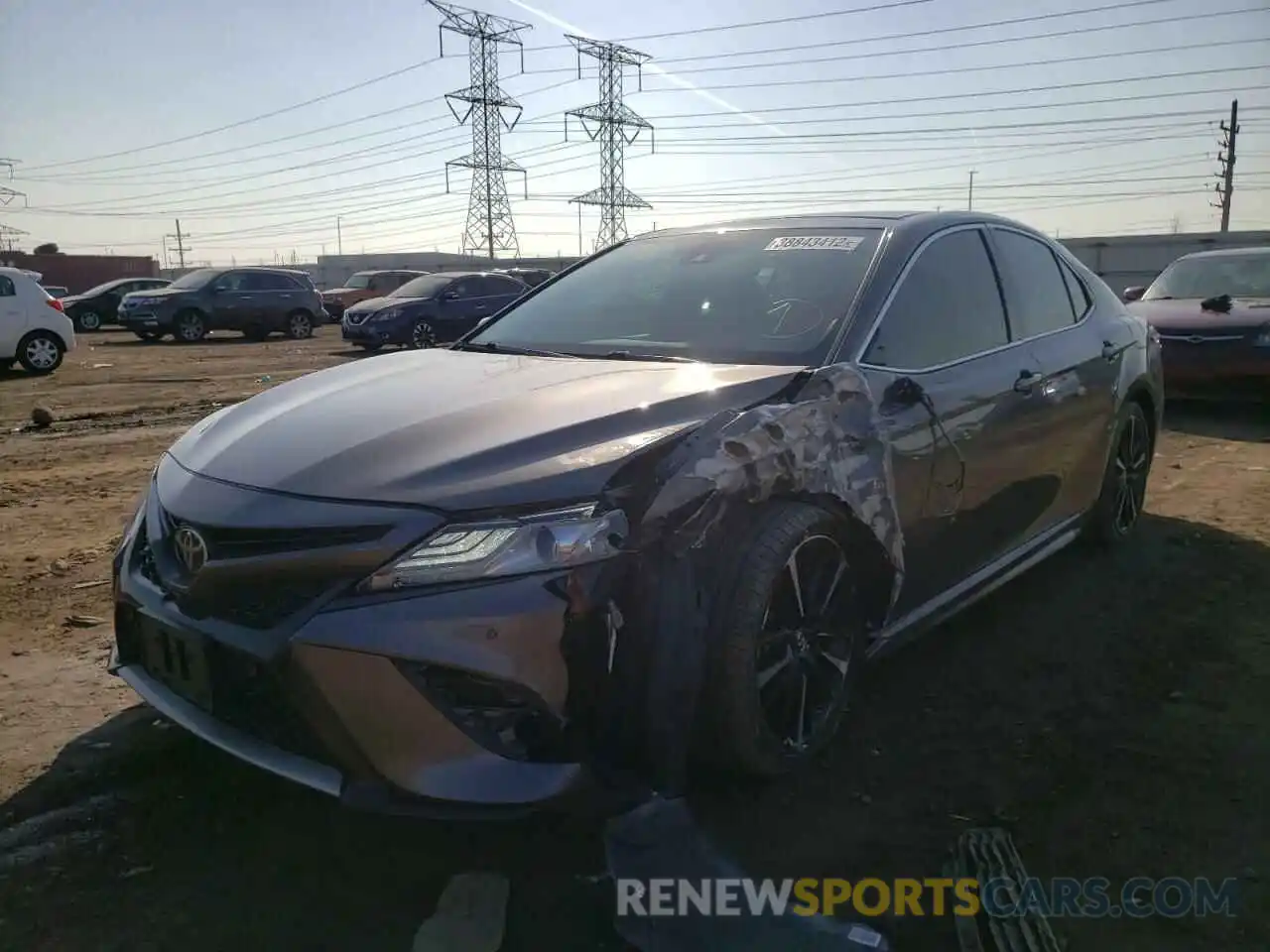 2 Photograph of a damaged car 4T1BZ1HK8KU029683 TOYOTA CAMRY 2019