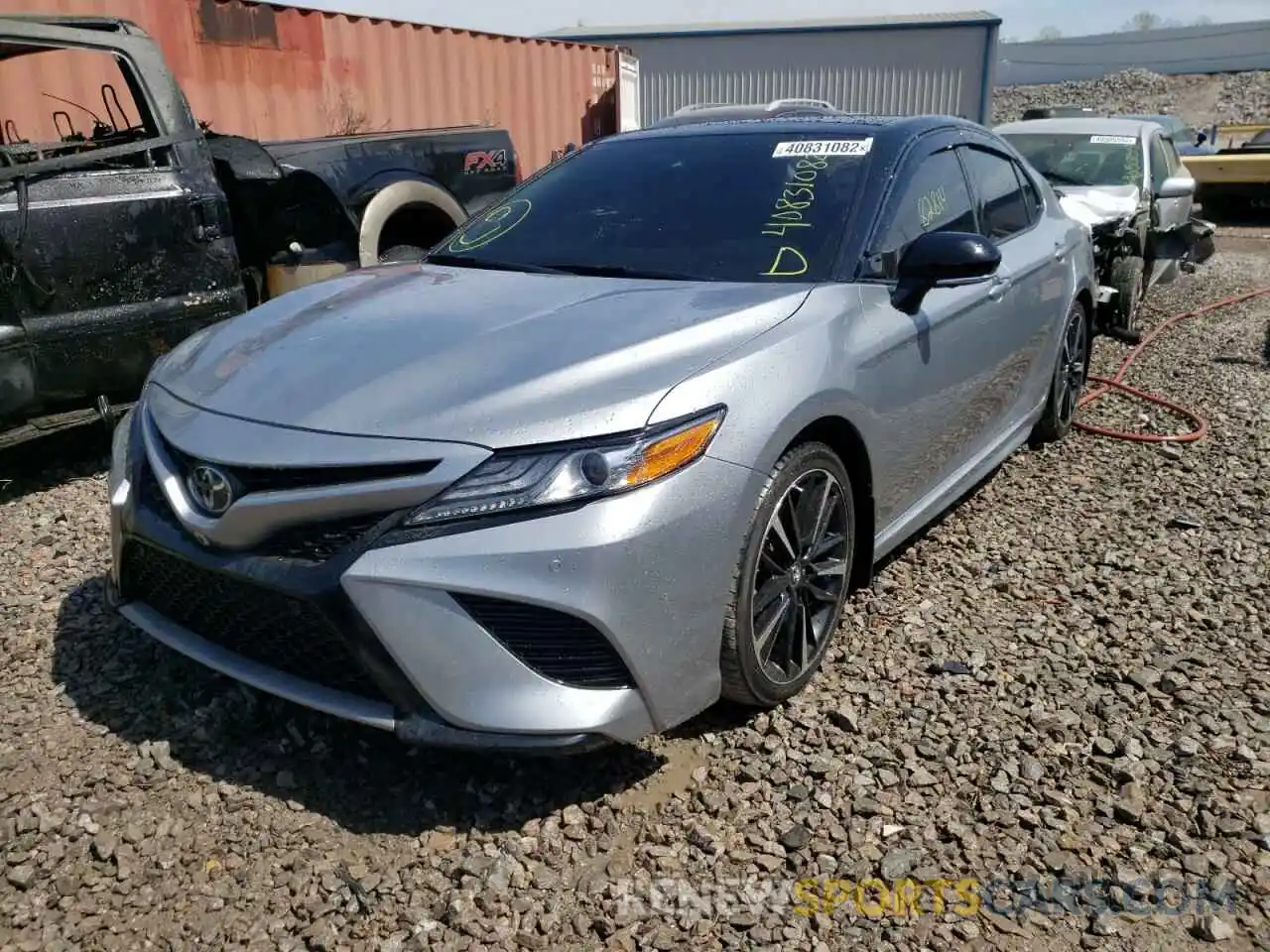 2 Photograph of a damaged car 4T1BZ1HK9KU026114 TOYOTA CAMRY 2019