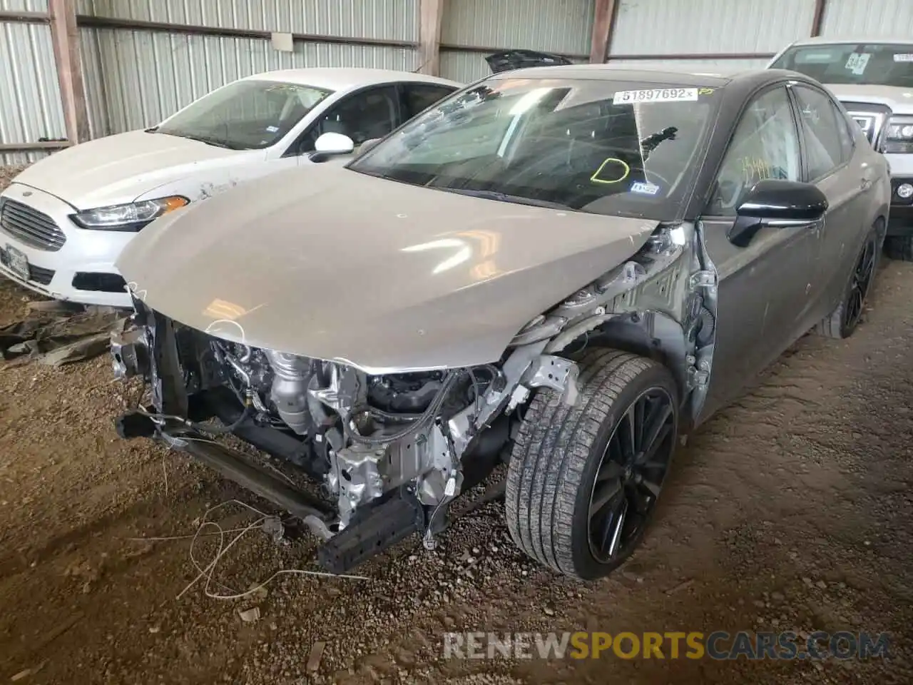 2 Photograph of a damaged car 4T1BZ1HK9KU026534 TOYOTA CAMRY 2019