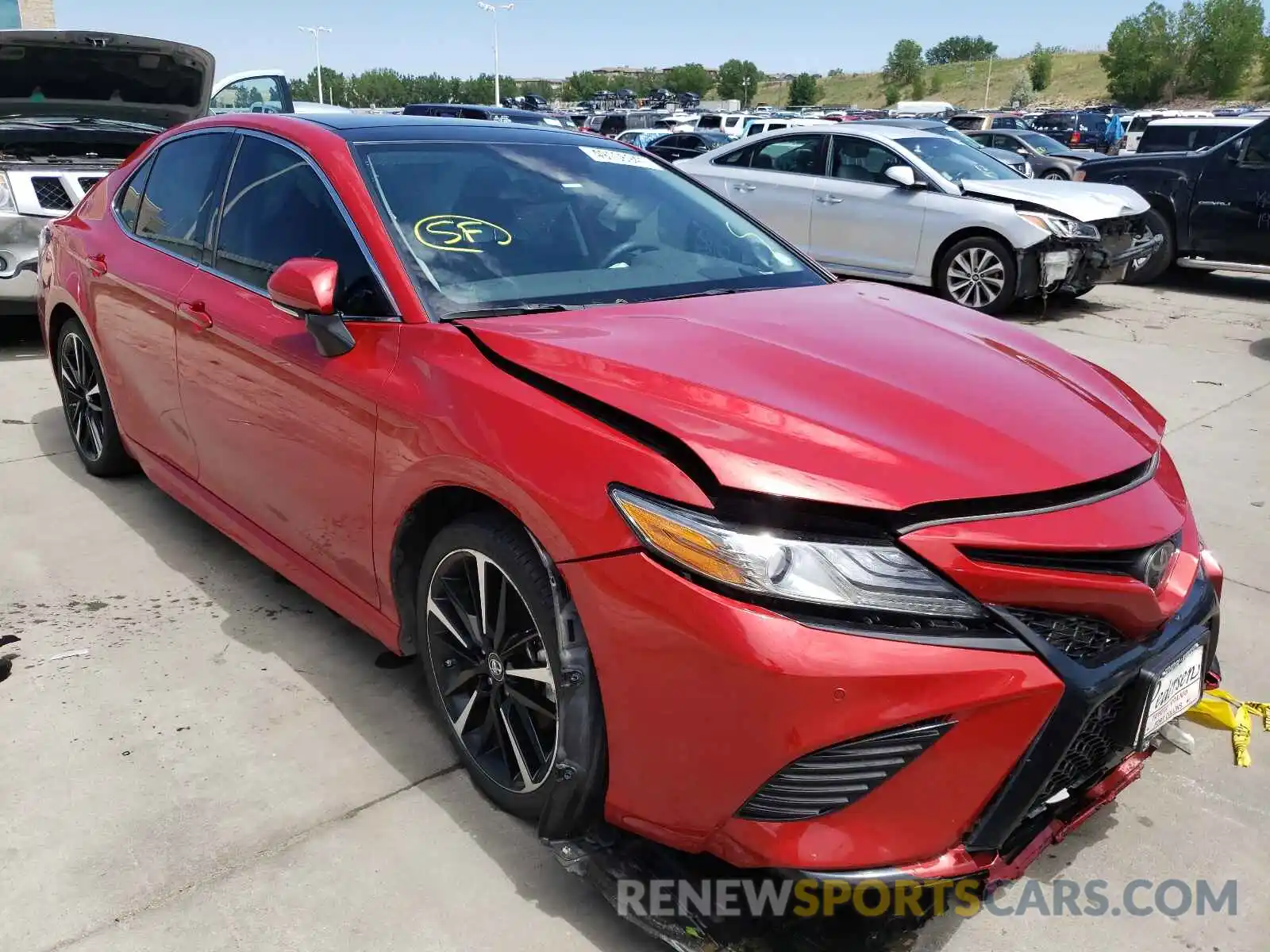 1 Photograph of a damaged car 4T1BZ1HK9KU030194 TOYOTA CAMRY 2019