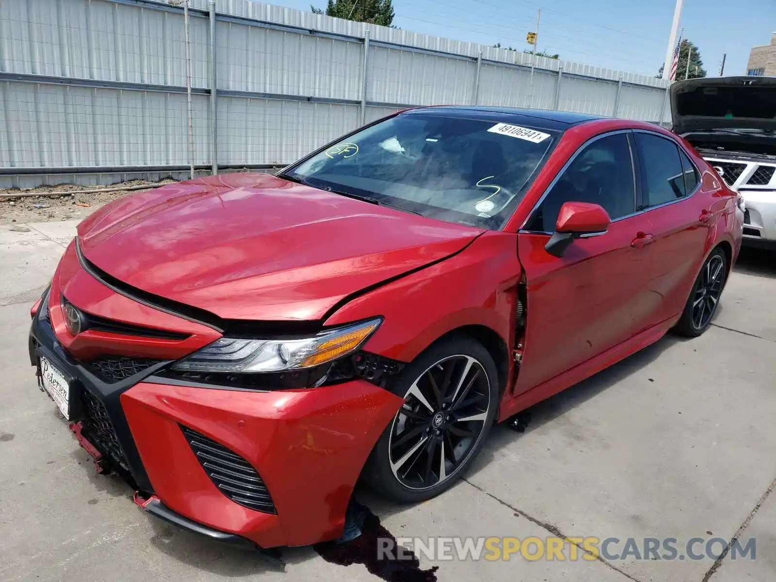 2 Photograph of a damaged car 4T1BZ1HK9KU030194 TOYOTA CAMRY 2019