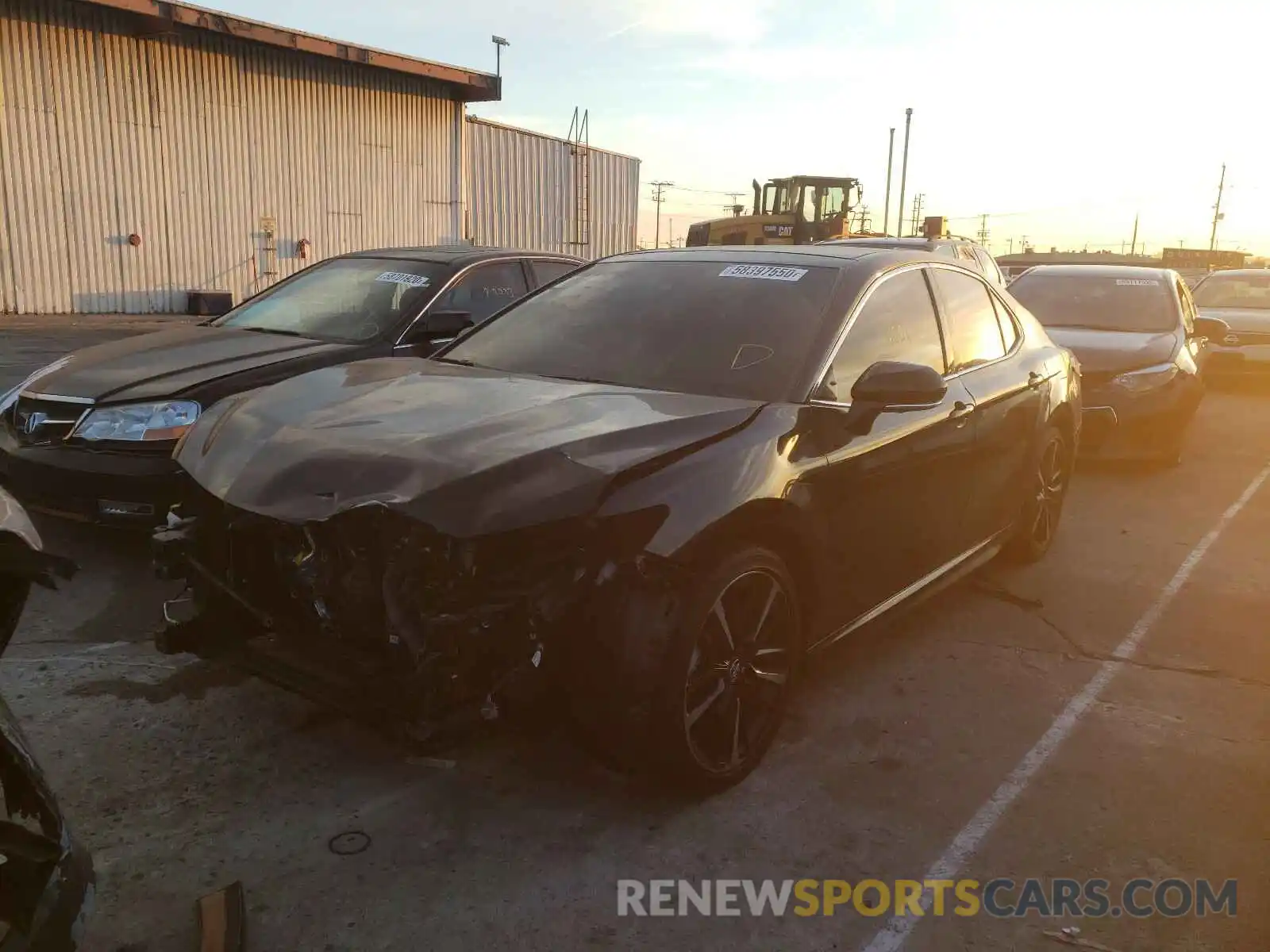 2 Photograph of a damaged car 4T1BZ1HKXKU022475 TOYOTA CAMRY 2019