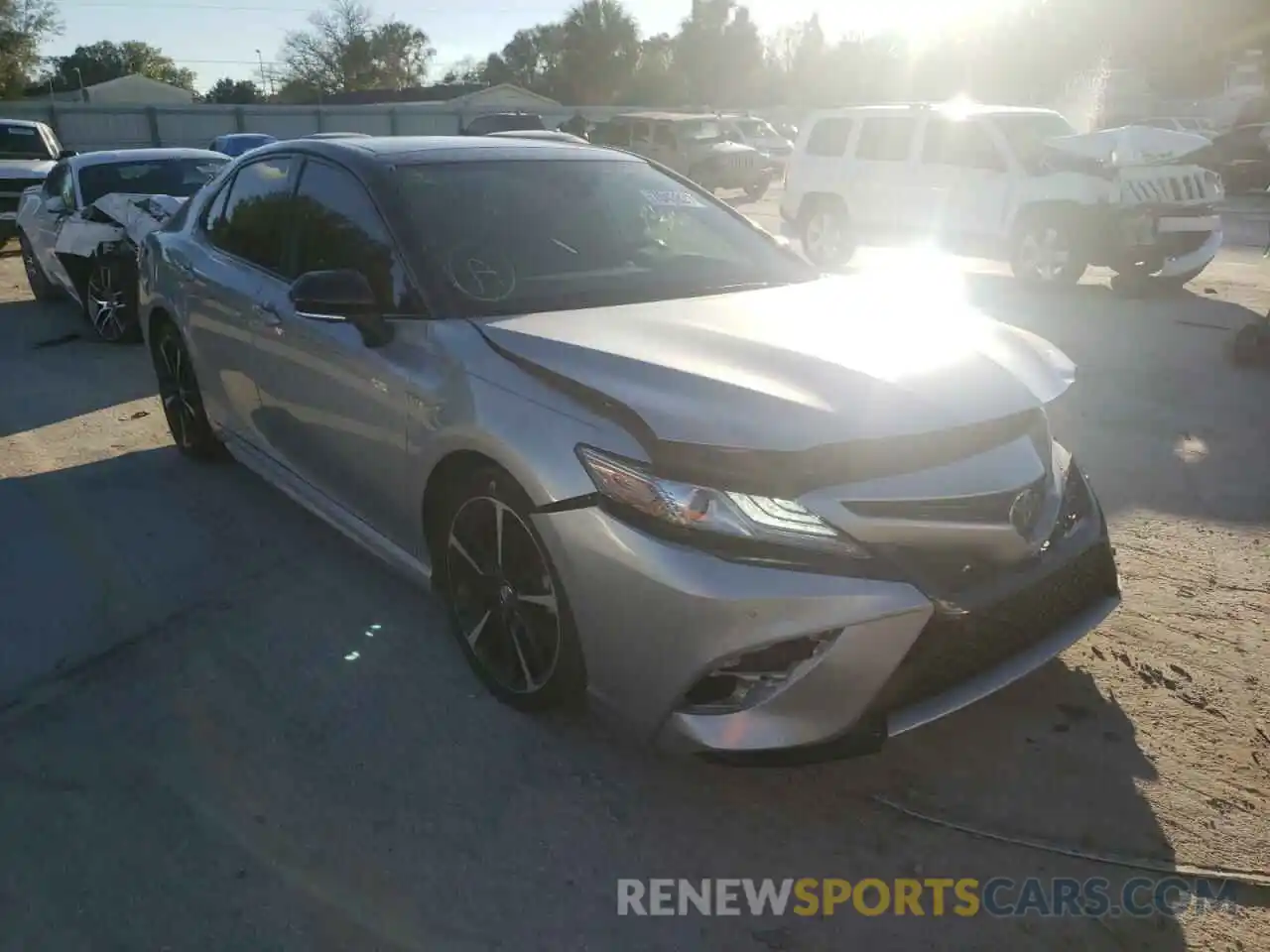 1 Photograph of a damaged car 4T1BZ1HKXKU022573 TOYOTA CAMRY 2019