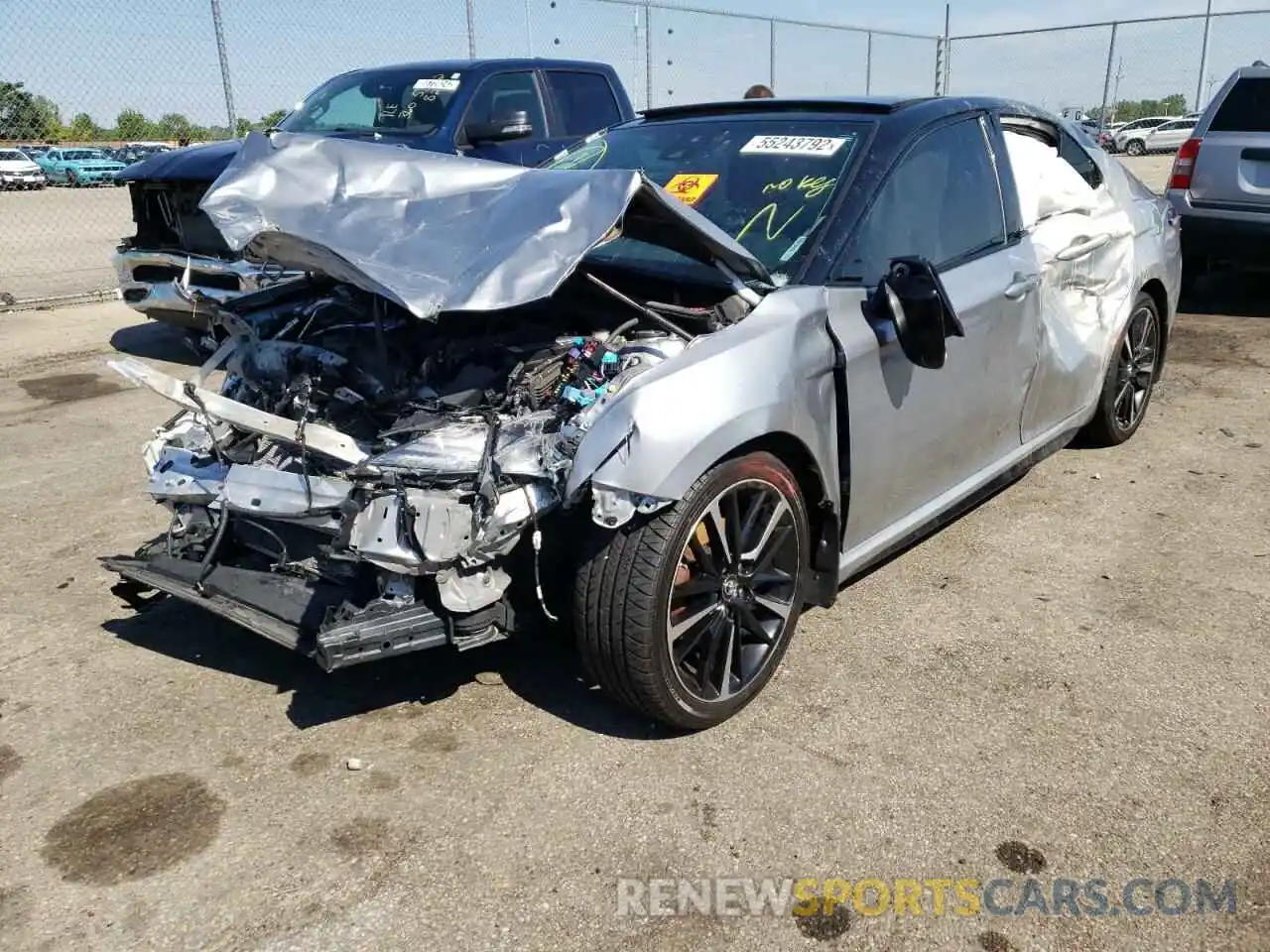 2 Photograph of a damaged car 4T1BZ1HKXKU023206 TOYOTA CAMRY 2019