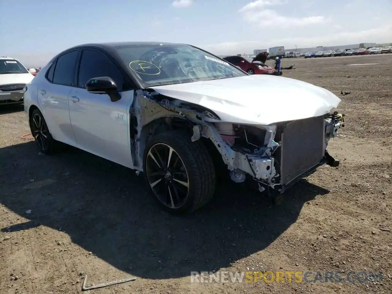 1 Photograph of a damaged car 4T1BZ1HKXKU023545 TOYOTA CAMRY 2019