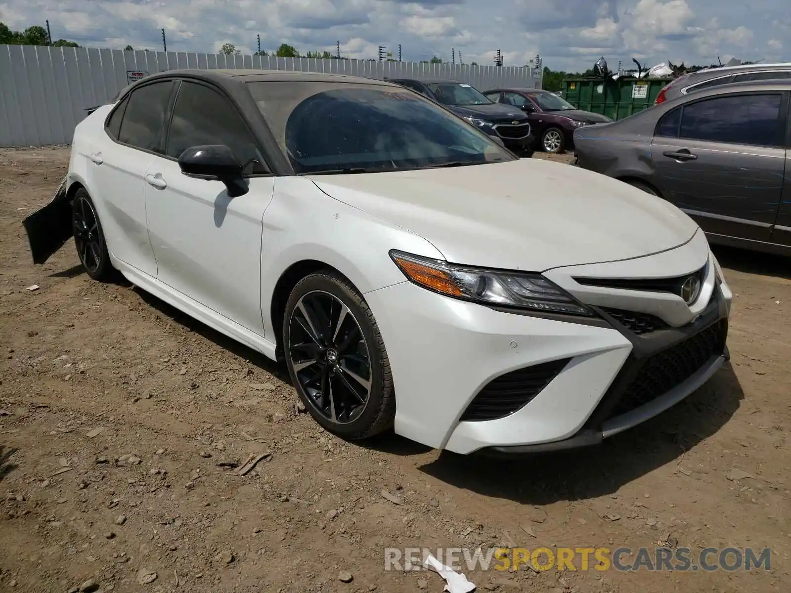 1 Photograph of a damaged car 4T1BZ1HKXKU024047 TOYOTA CAMRY 2019