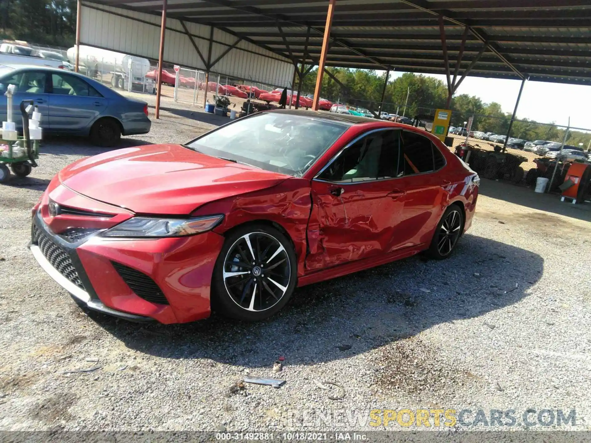 2 Photograph of a damaged car 4T1BZ1HKXKU026932 TOYOTA CAMRY 2019