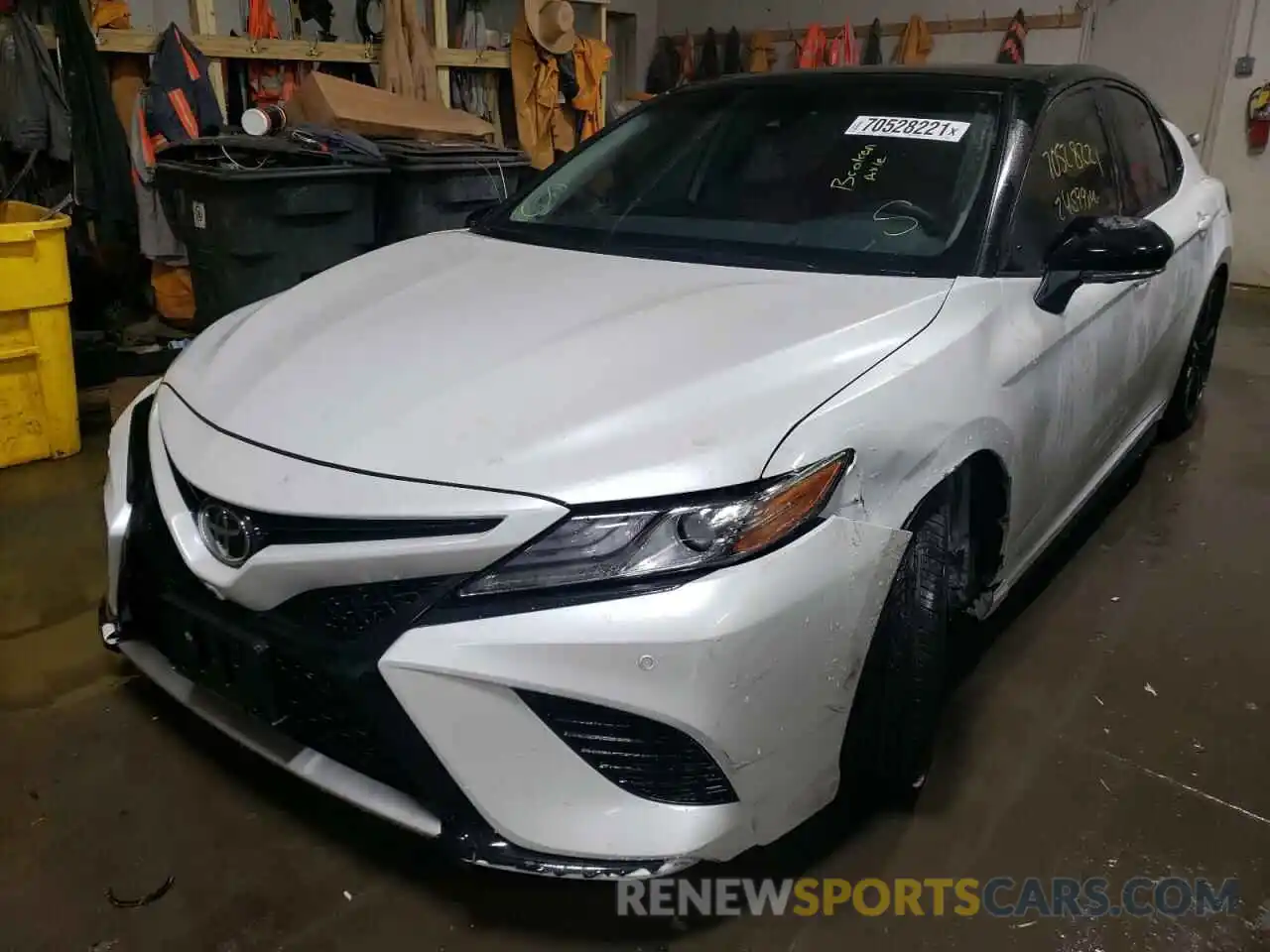 2 Photograph of a damaged car 4T1BZ1HKXKU028826 TOYOTA CAMRY 2019