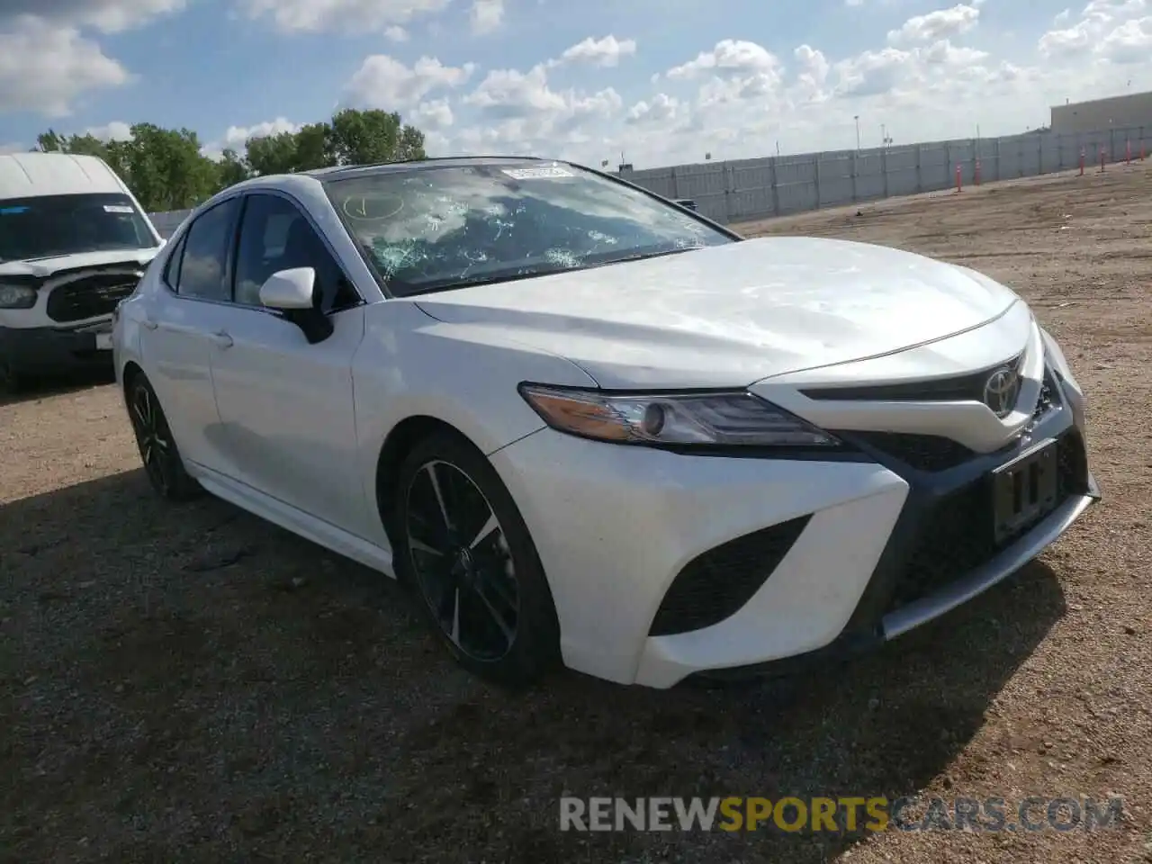 1 Photograph of a damaged car 4T1BZ1HKXKU029894 TOYOTA CAMRY 2019