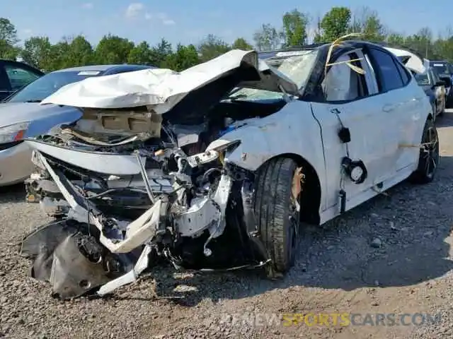 2 Photograph of a damaged car 4T1BZ1HKXKU030642 TOYOTA CAMRY 2019