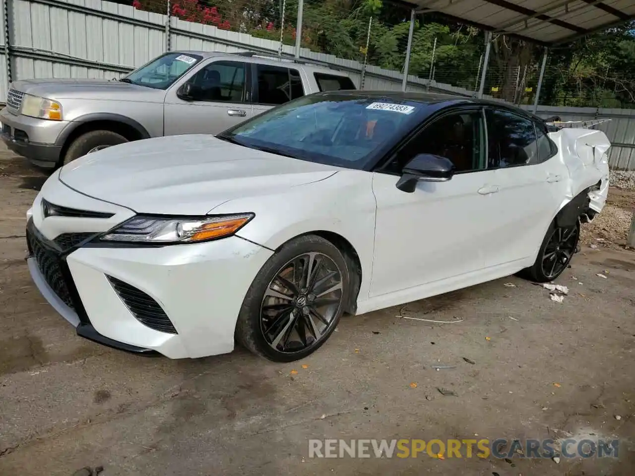 1 Photograph of a damaged car 4T1BZ1HKXKU032505 TOYOTA CAMRY 2019