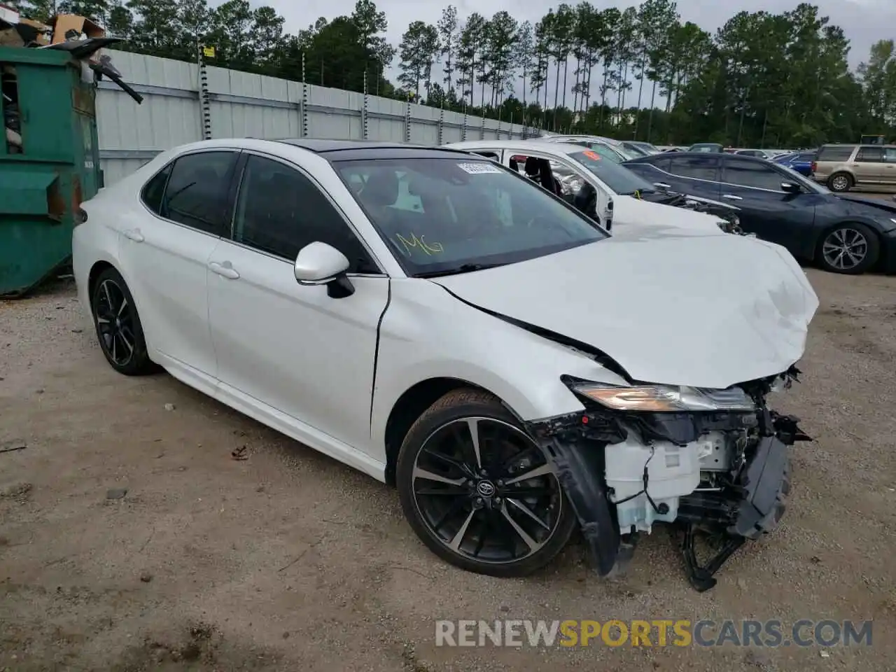 1 Photograph of a damaged car 4T1BZ1HKXKU507246 TOYOTA CAMRY 2019