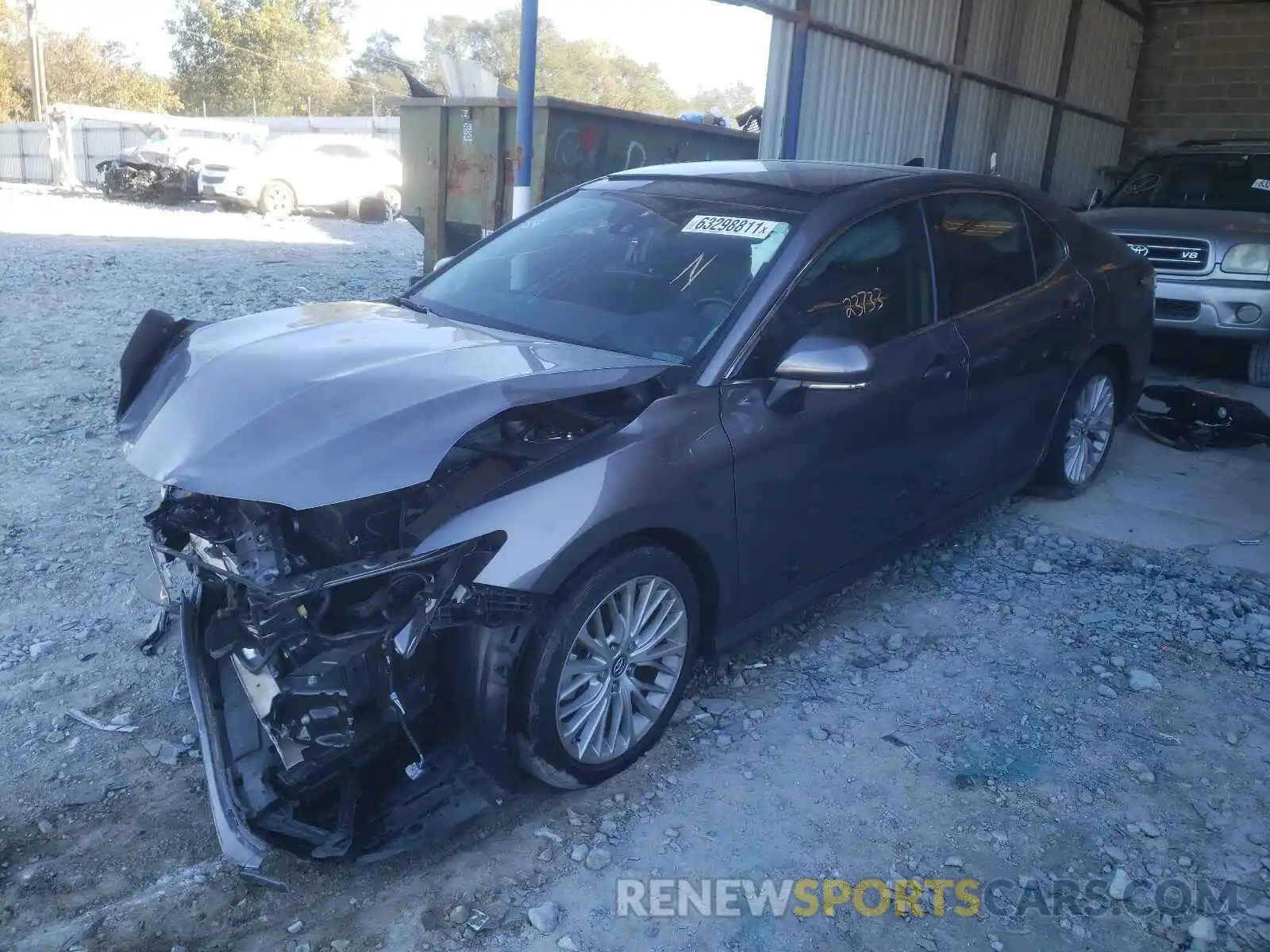 2 Photograph of a damaged car 4T1BZ1HKXKU507506 TOYOTA CAMRY 2019