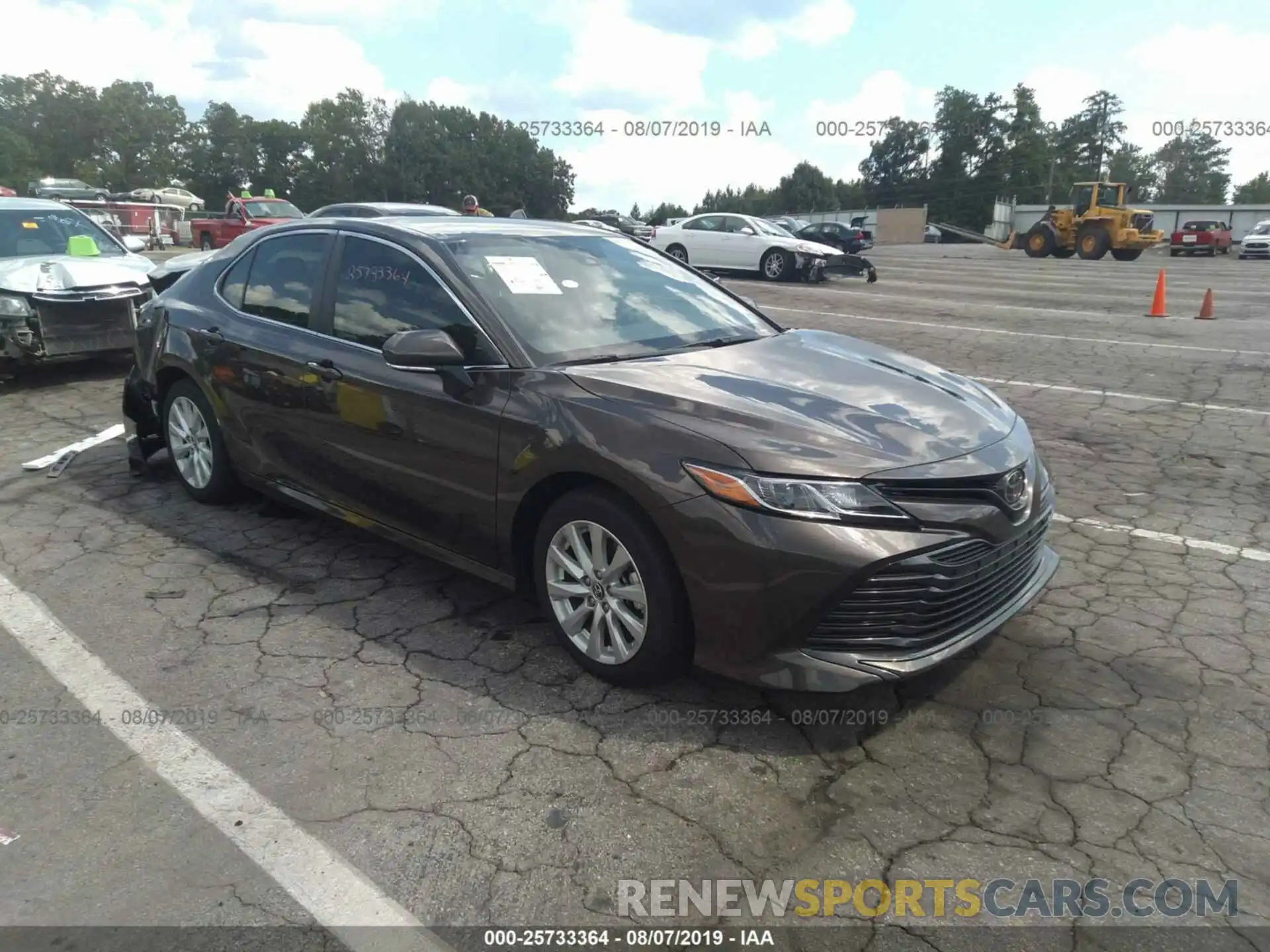 1 Photograph of a damaged car JTNB11HK0K3080155 TOYOTA CAMRY 2019