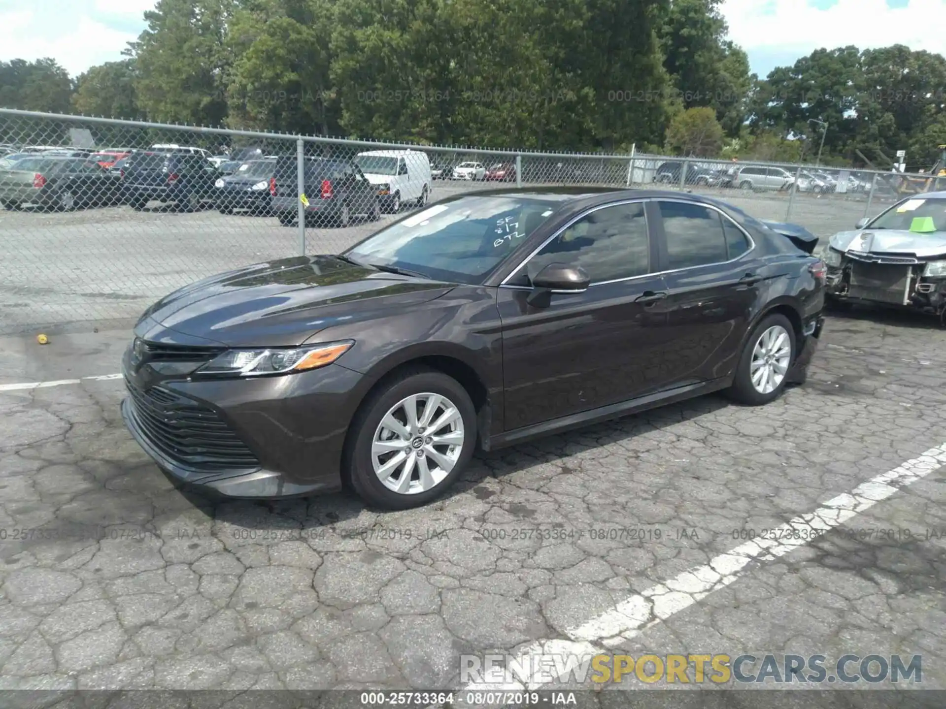 2 Photograph of a damaged car JTNB11HK0K3080155 TOYOTA CAMRY 2019