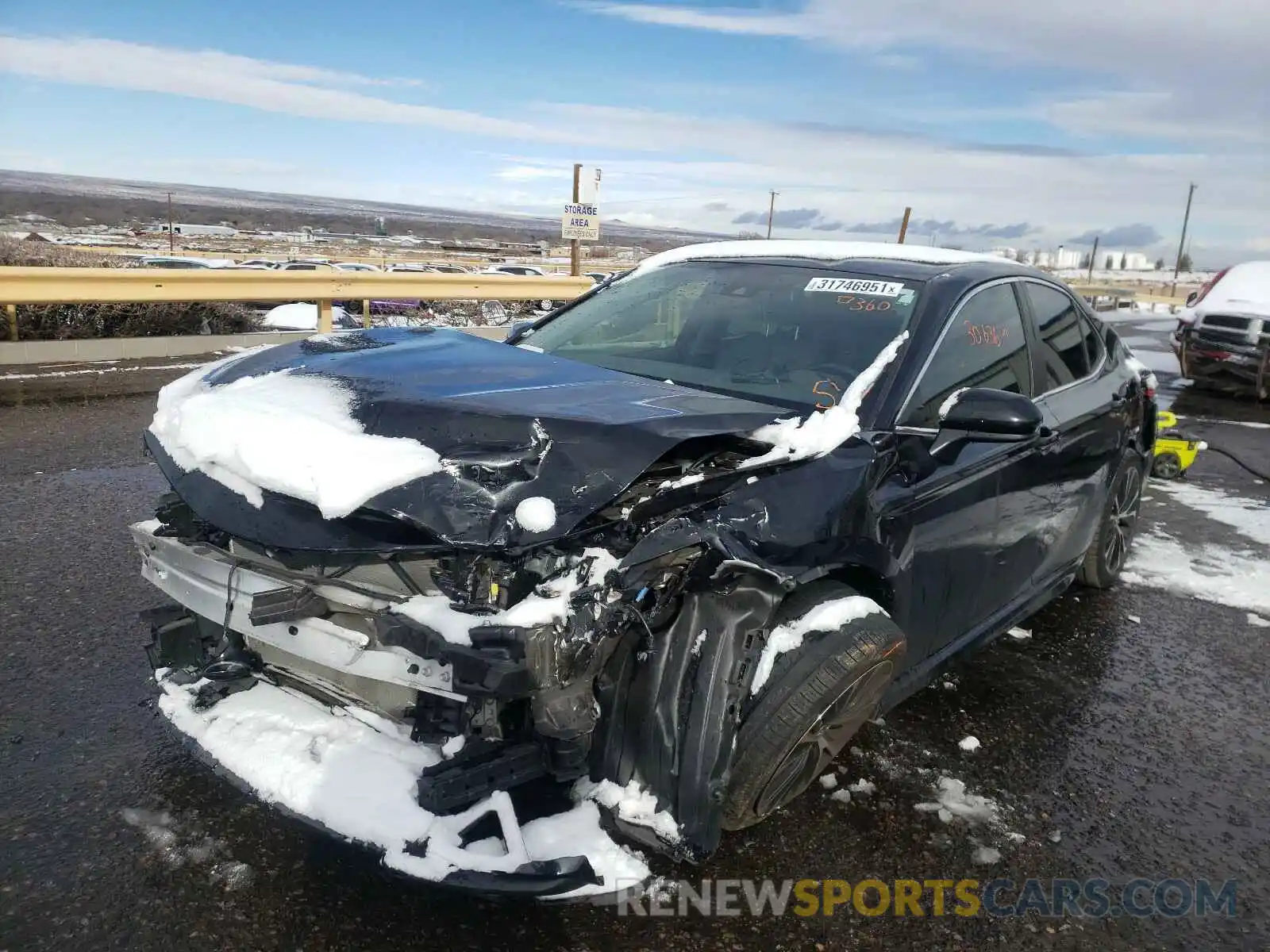 2 Photograph of a damaged car JTNB11HK4K3081910 TOYOTA CAMRY 2019