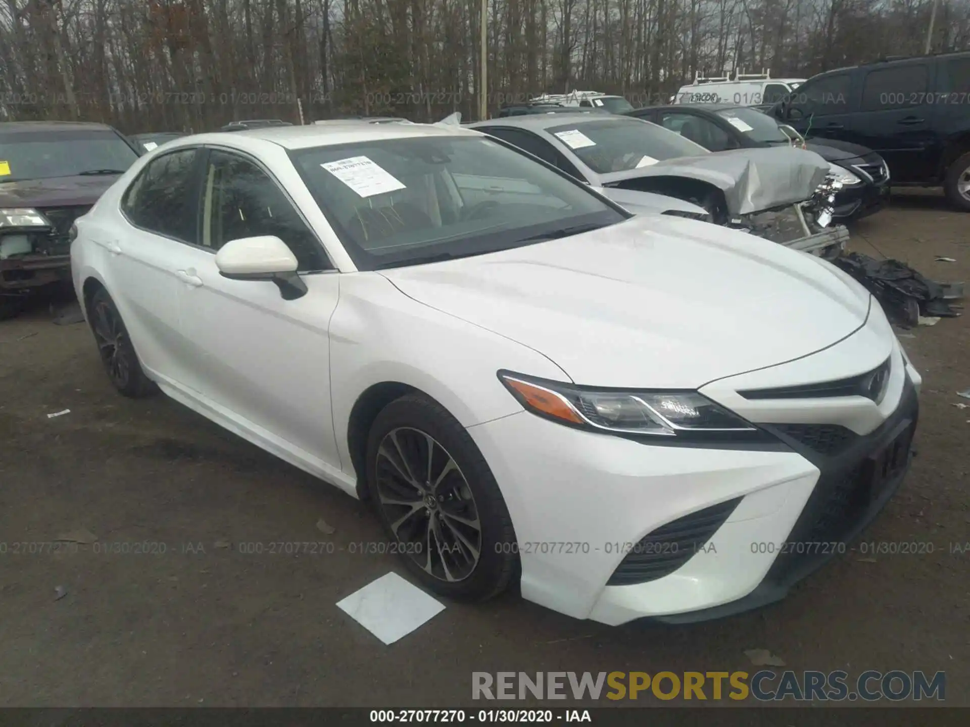 1 Photograph of a damaged car JTNB11HKXK3080468 TOYOTA CAMRY 2019