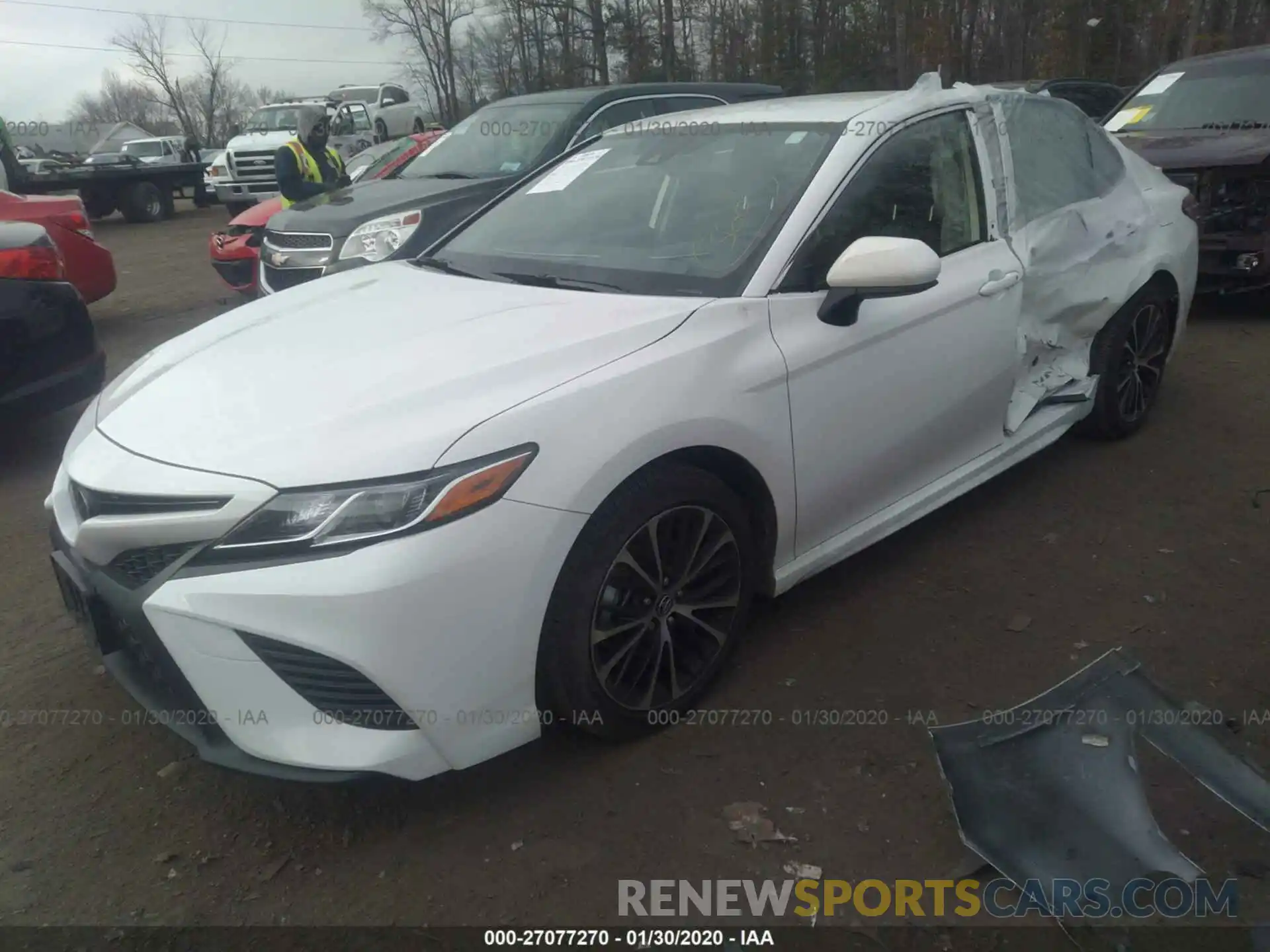 2 Photograph of a damaged car JTNB11HKXK3080468 TOYOTA CAMRY 2019