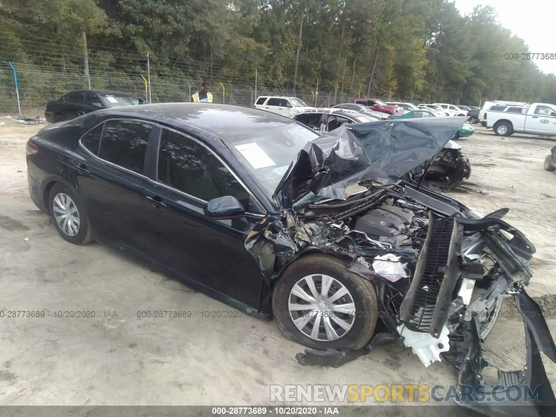 1 Photograph of a damaged car 4T1A11AK0LU931176 TOYOTA CAMRY 2020